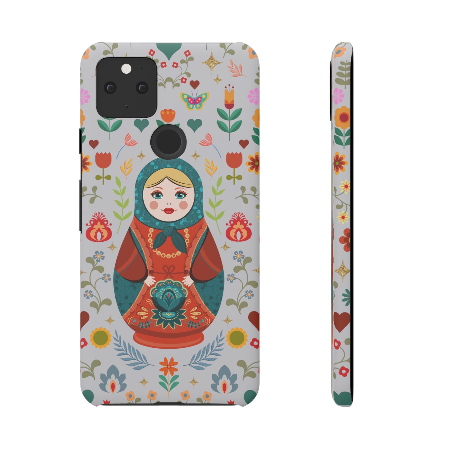 Nesting Doll Snap Cases - Light Grey