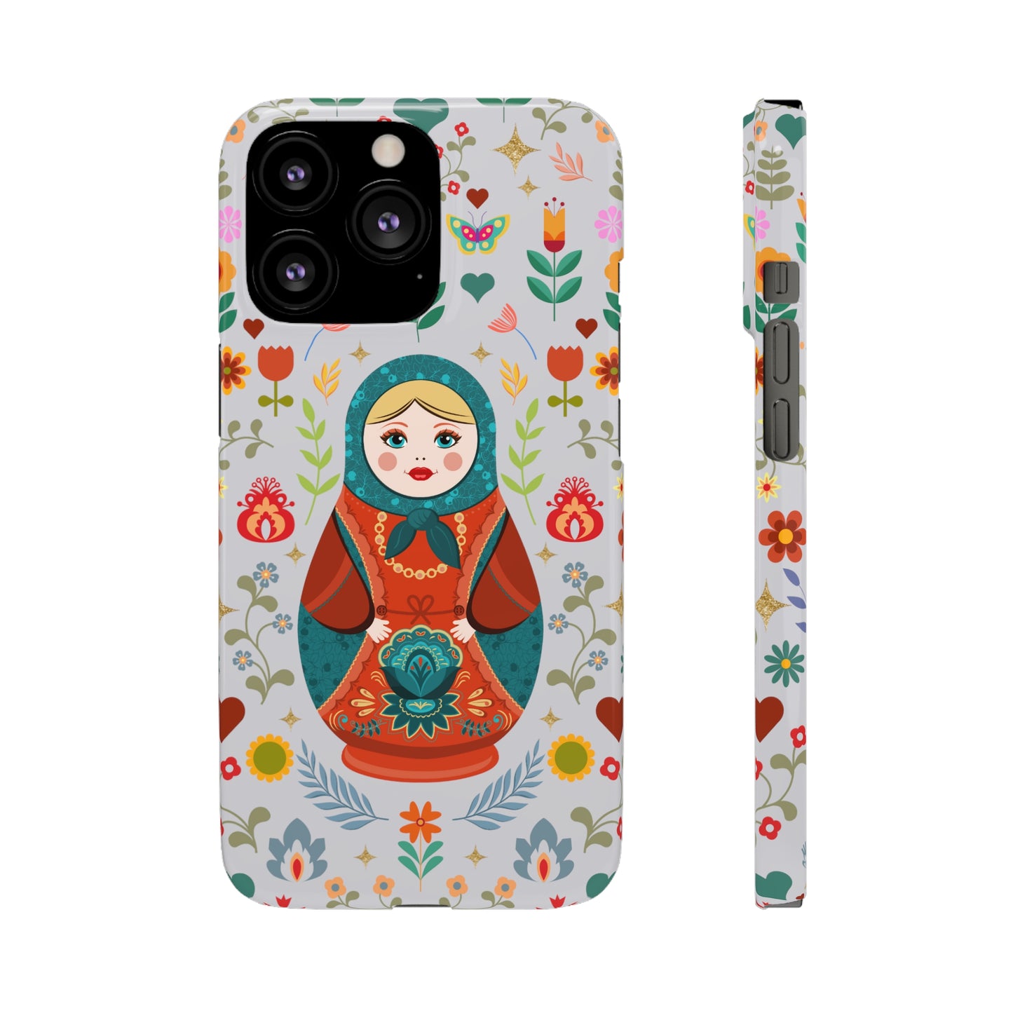 Nesting Doll Snap Cases - Light Grey