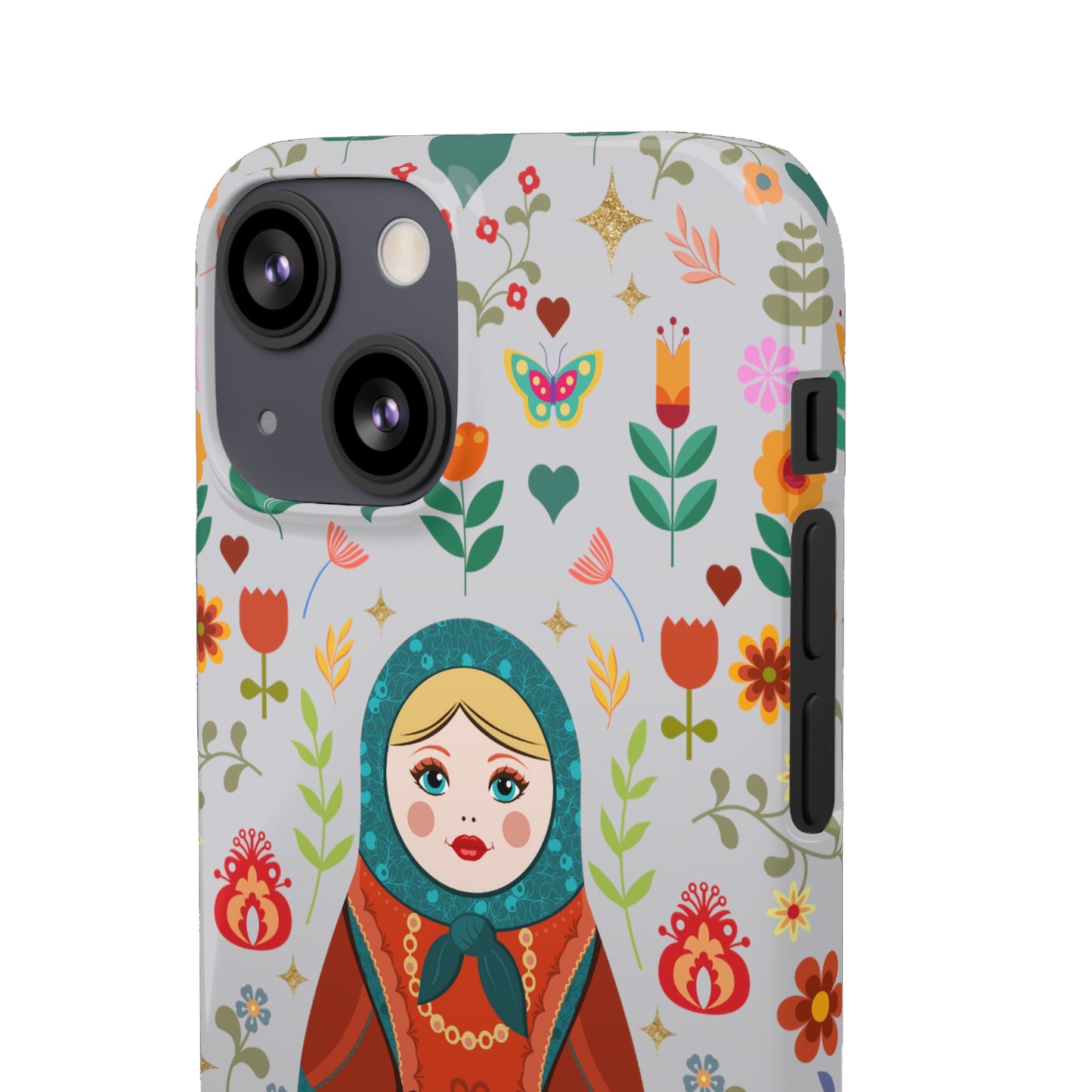 Nesting Doll Snap Cases - Light Grey