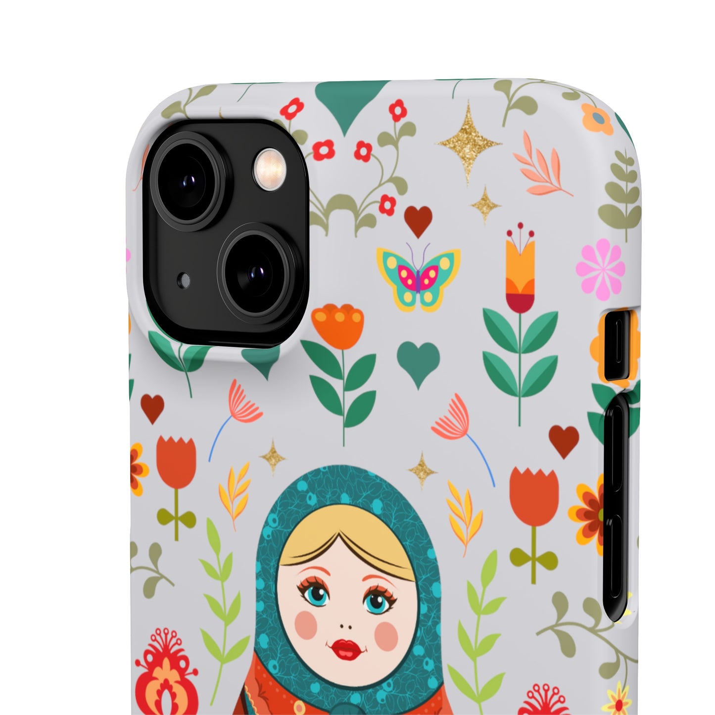 Nesting Doll Snap Cases - Light Grey