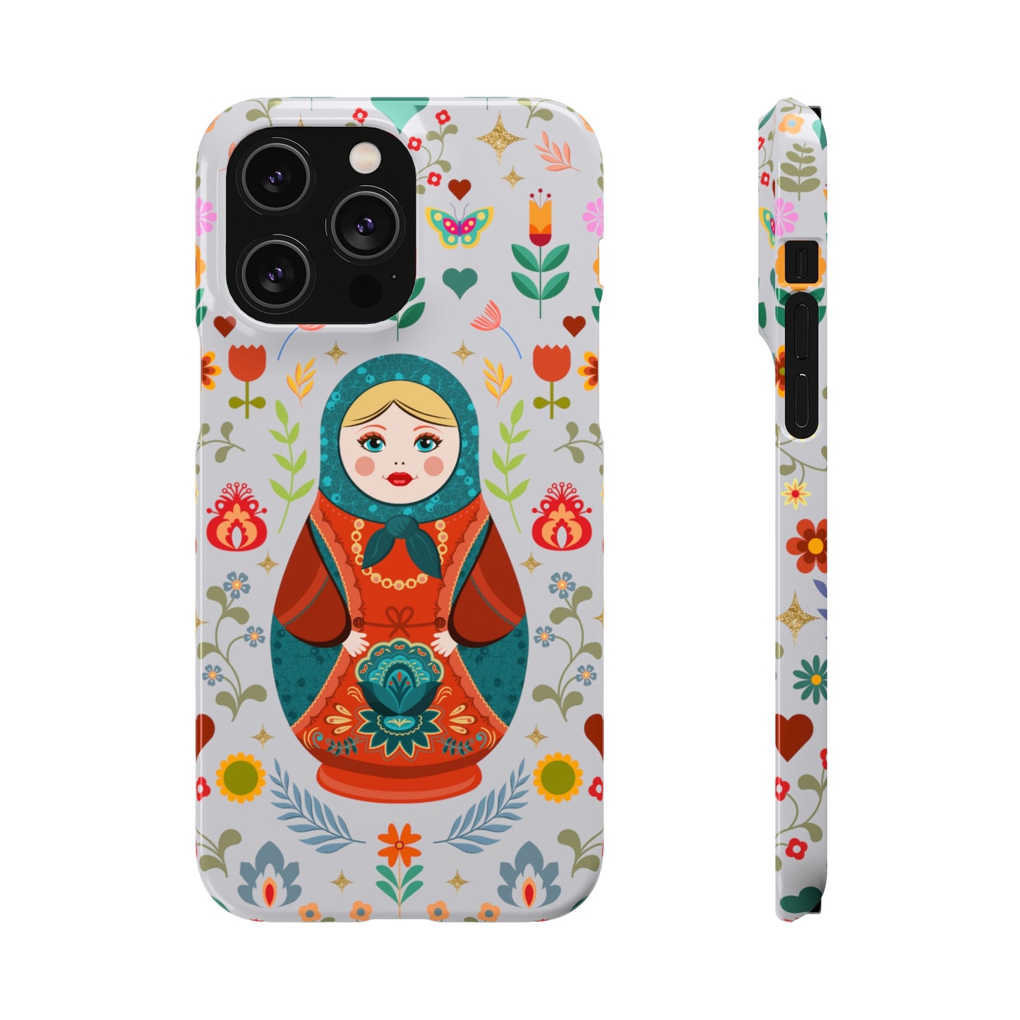 Nesting Doll Snap Cases - Light Grey