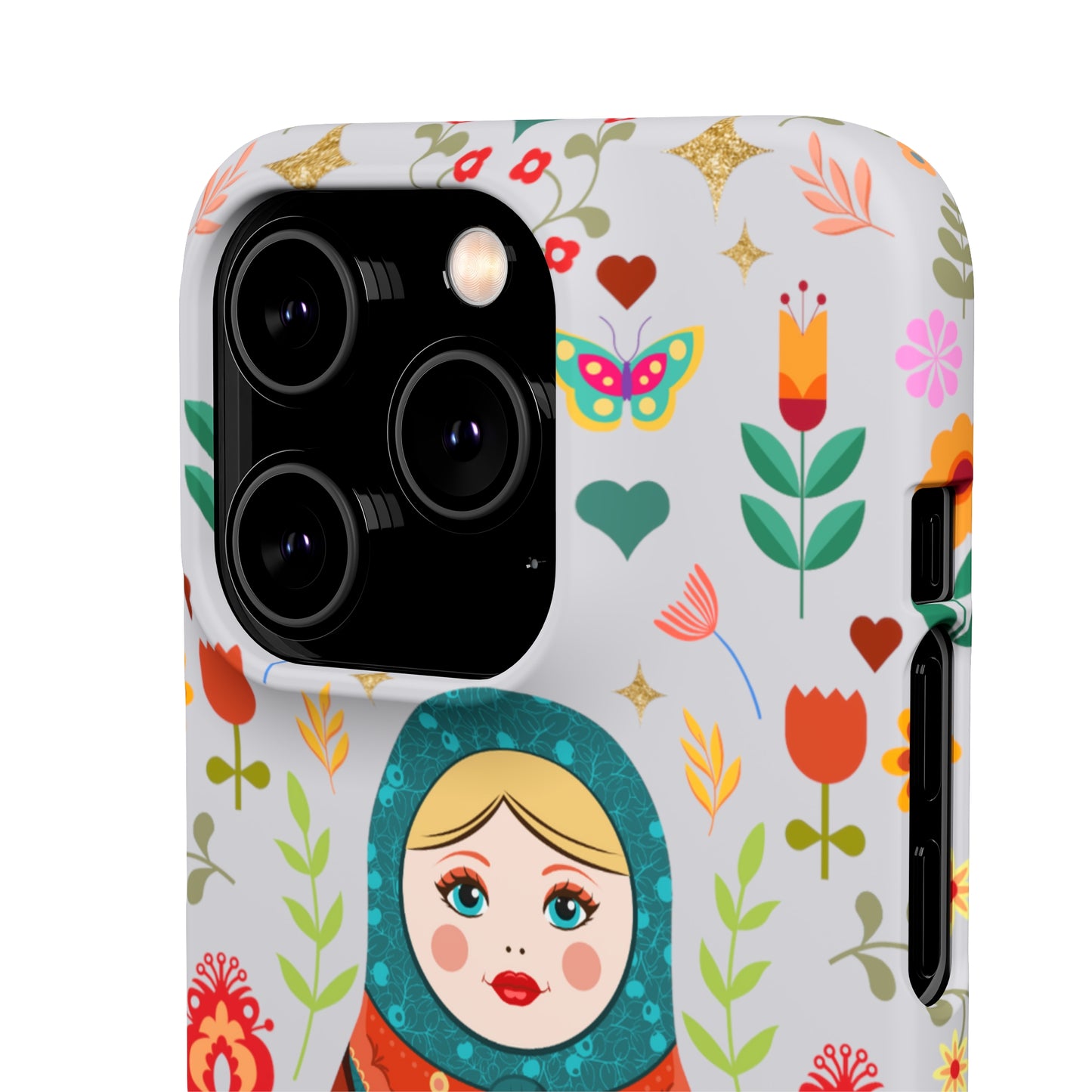 Nesting Doll Snap Cases - Light Grey