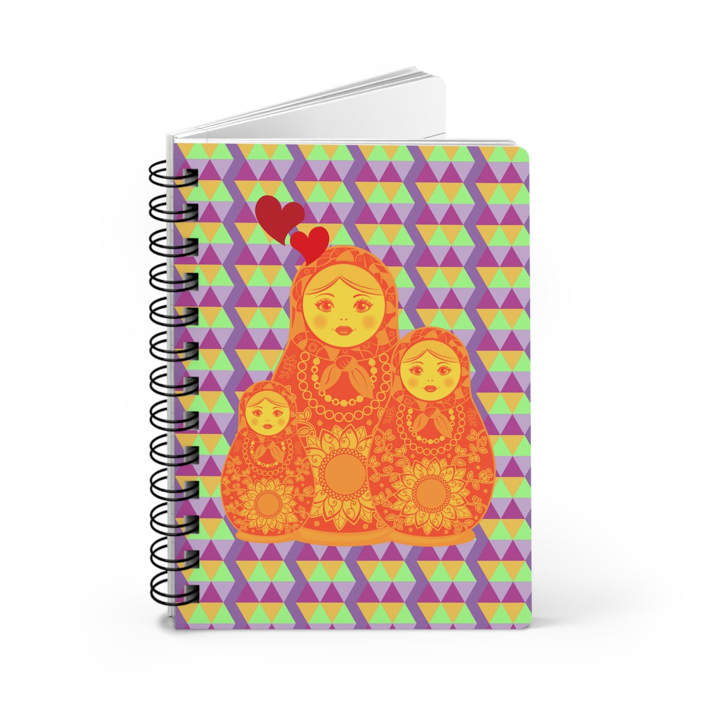 Nesting Dolls Spiral Bound Journal