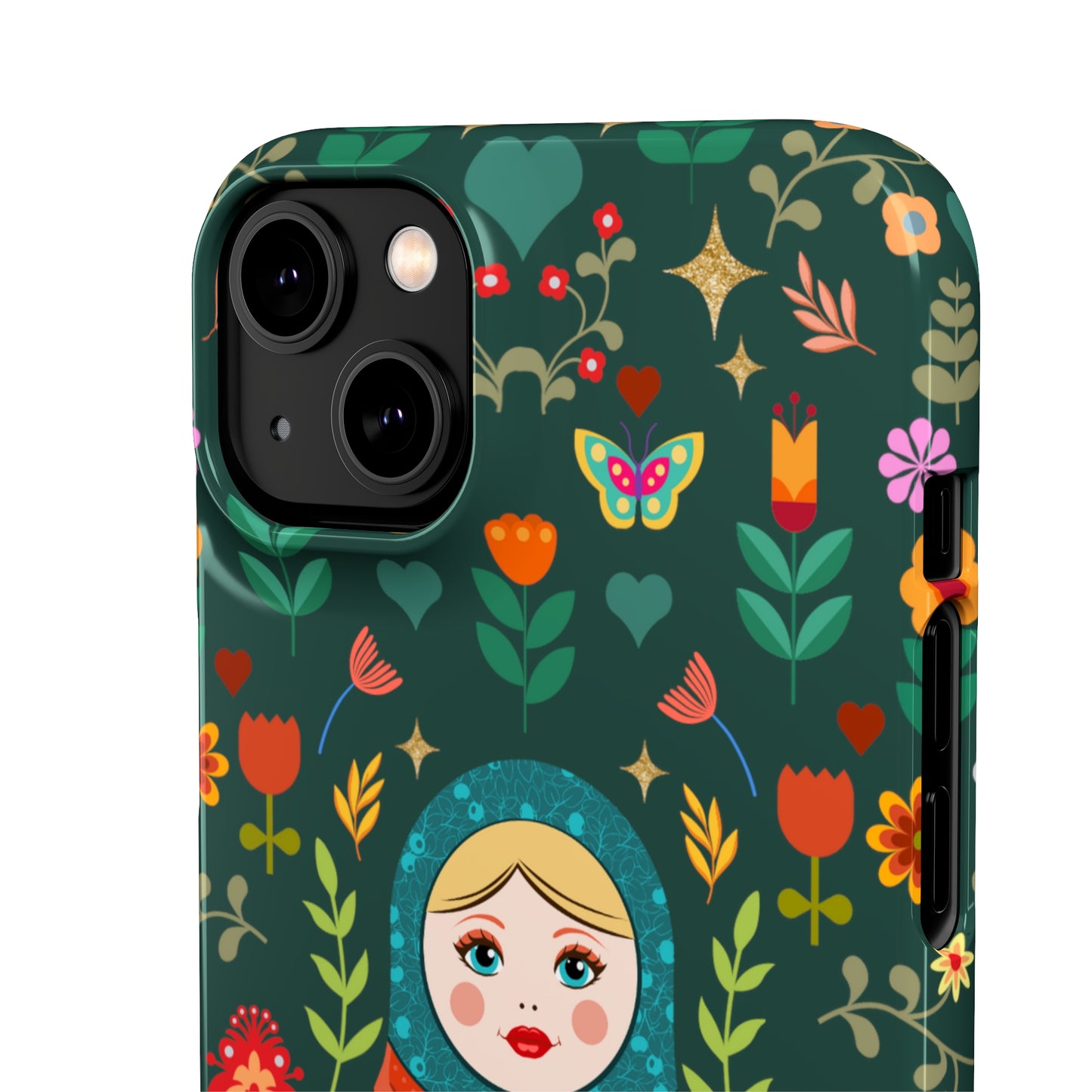 Nesting Doll Snap Cases - Dark Green