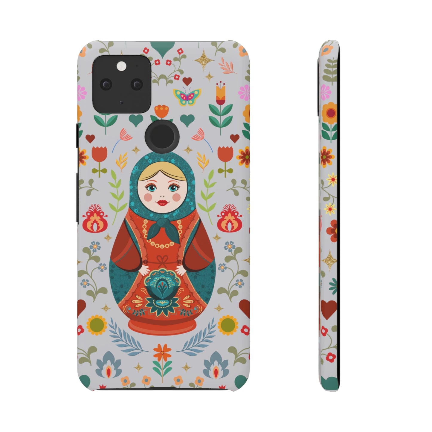 Nesting Doll Snap Cases - Light Grey