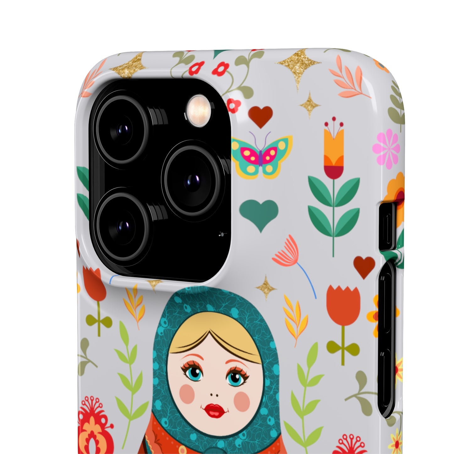 Nesting Doll Snap Cases - Light Grey
