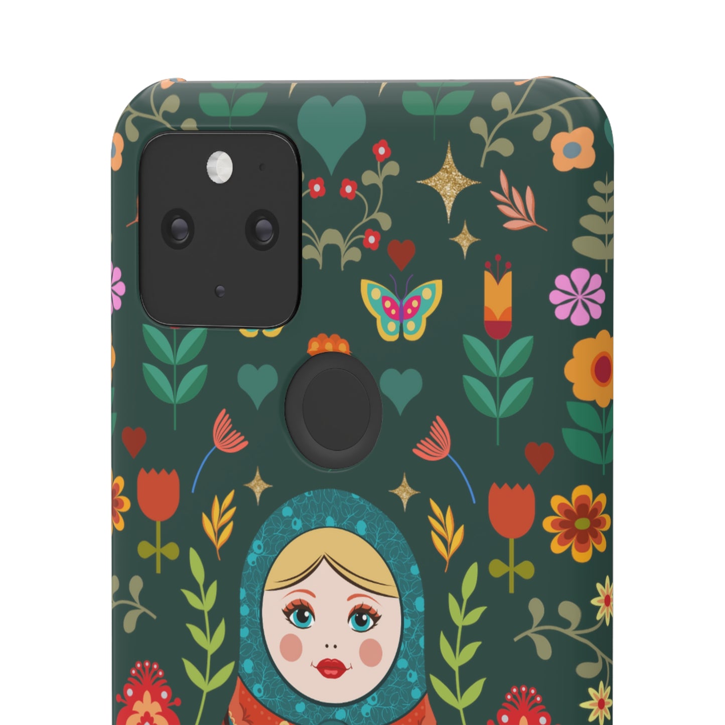 Nesting Doll Snap Cases - Dark Green