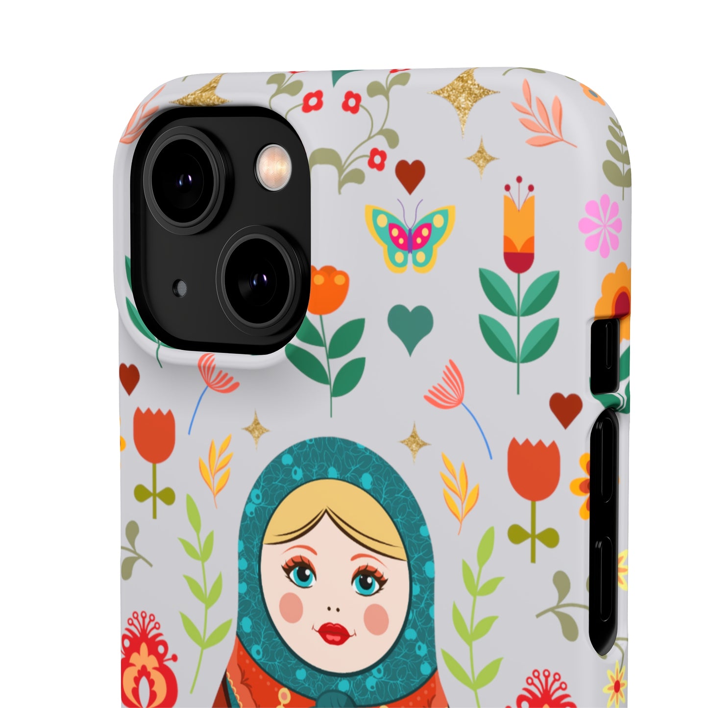 Nesting Doll Snap Cases - Light Grey