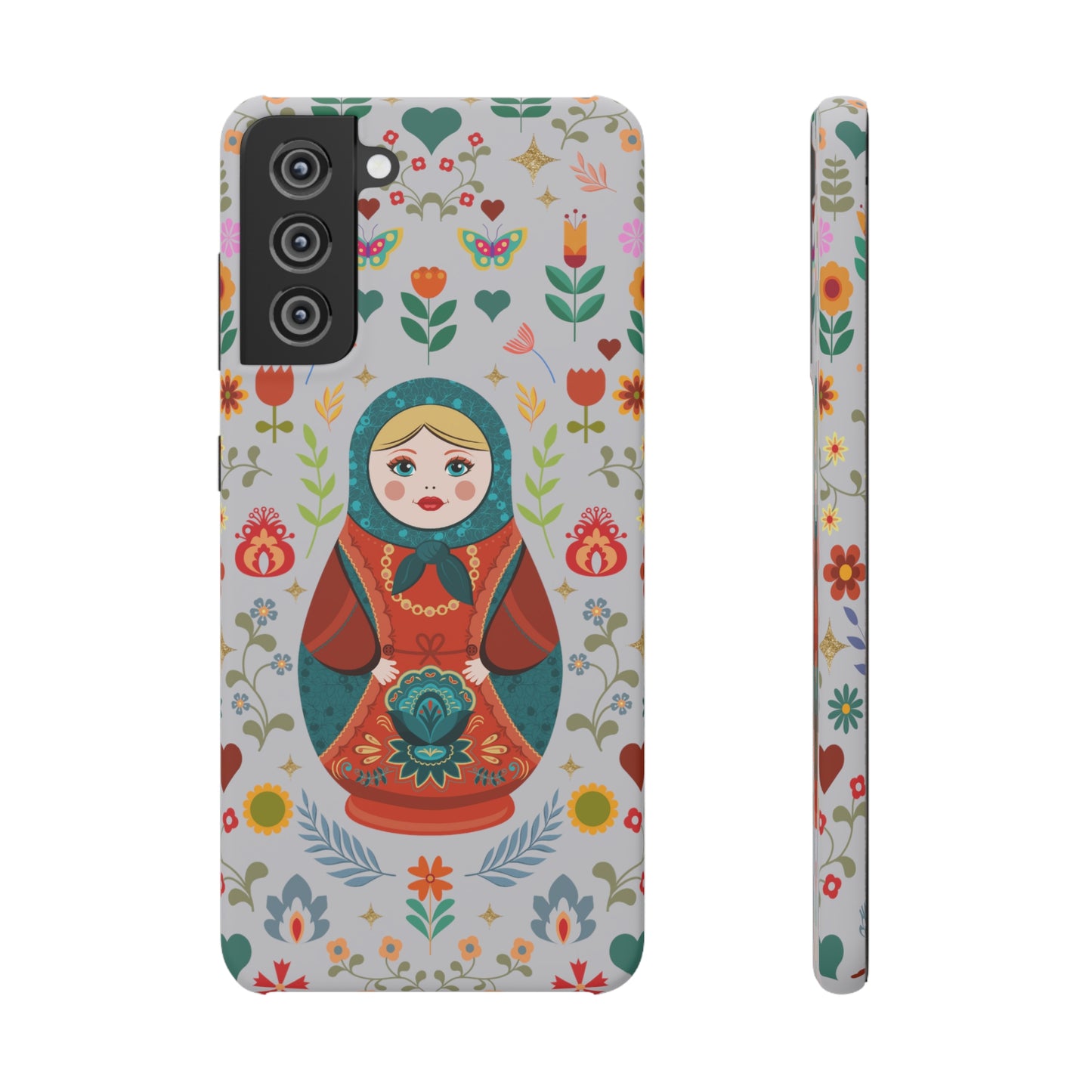 Nesting Doll Snap Cases - Light Grey