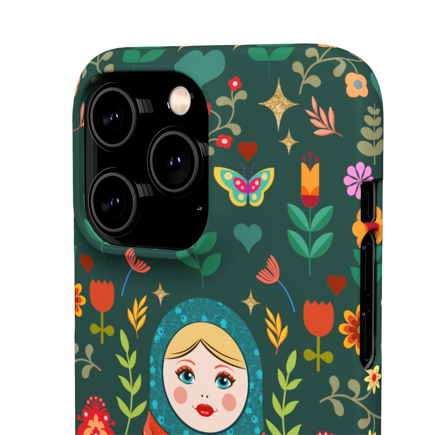Nesting Doll Snap Cases - Dark Green