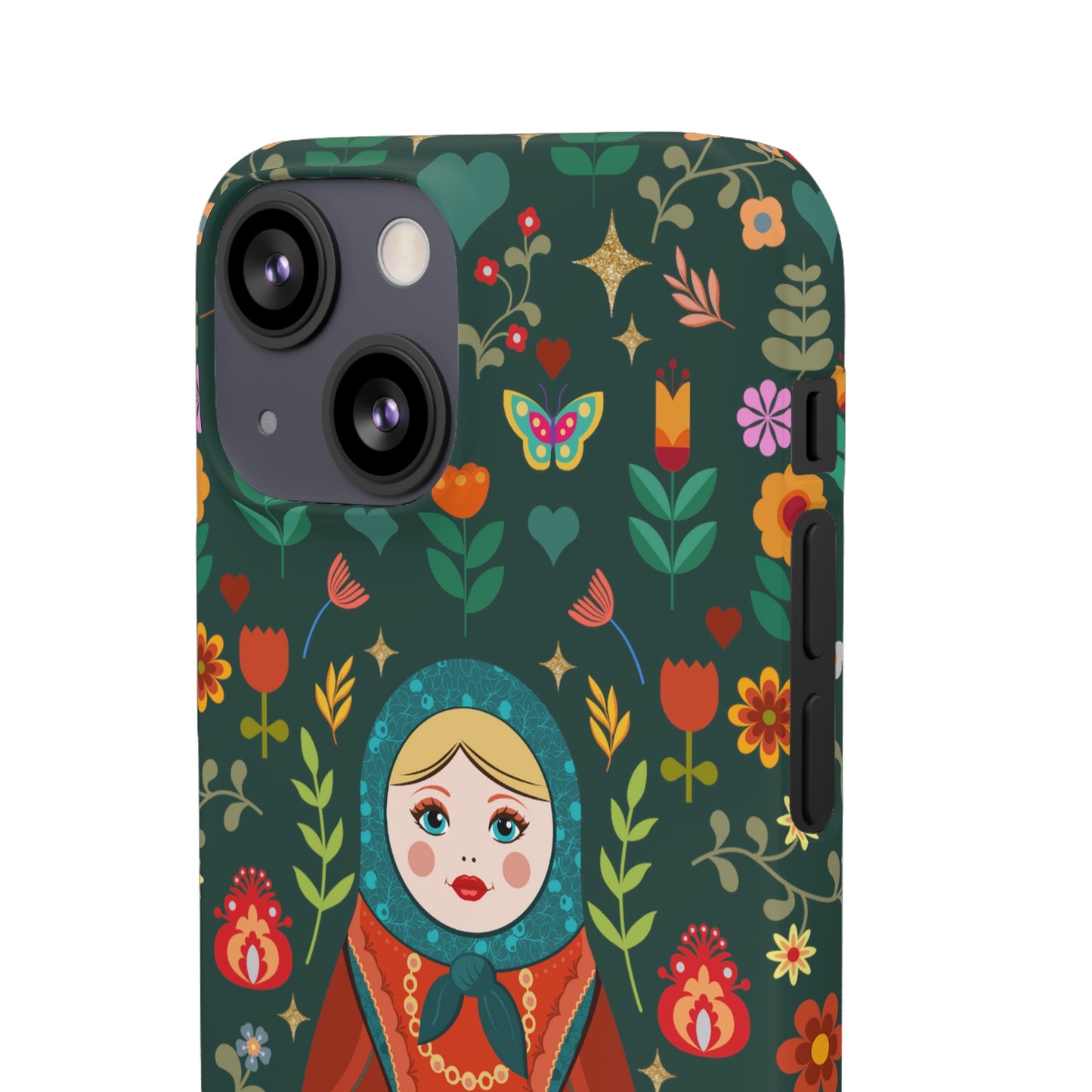 Nesting Doll Snap Cases - Dark Green