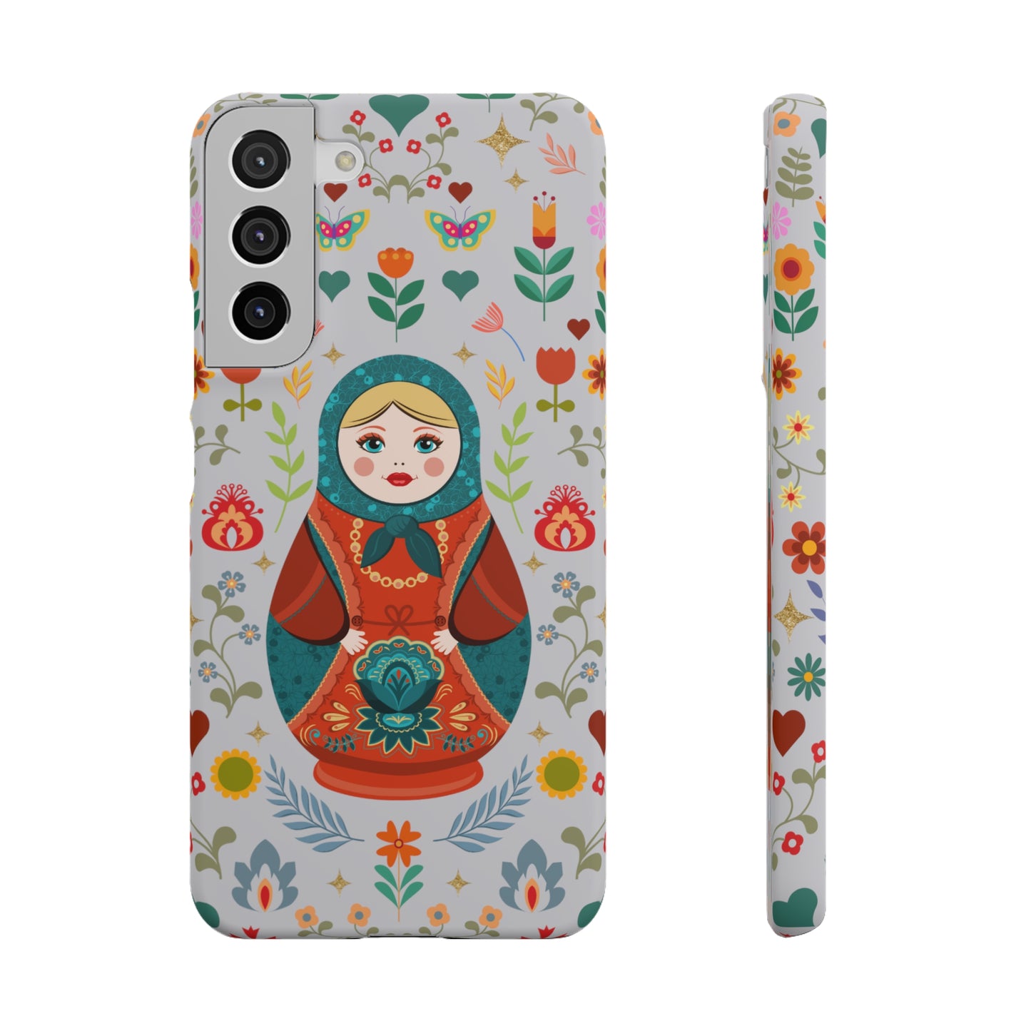 Nesting Doll Snap Cases - Light Grey