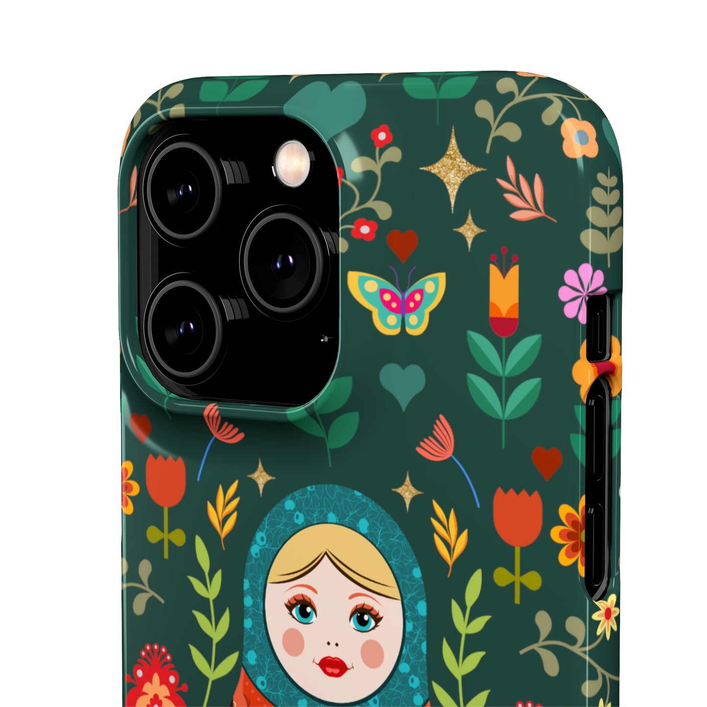 Nesting Doll Snap Cases - Dark Green