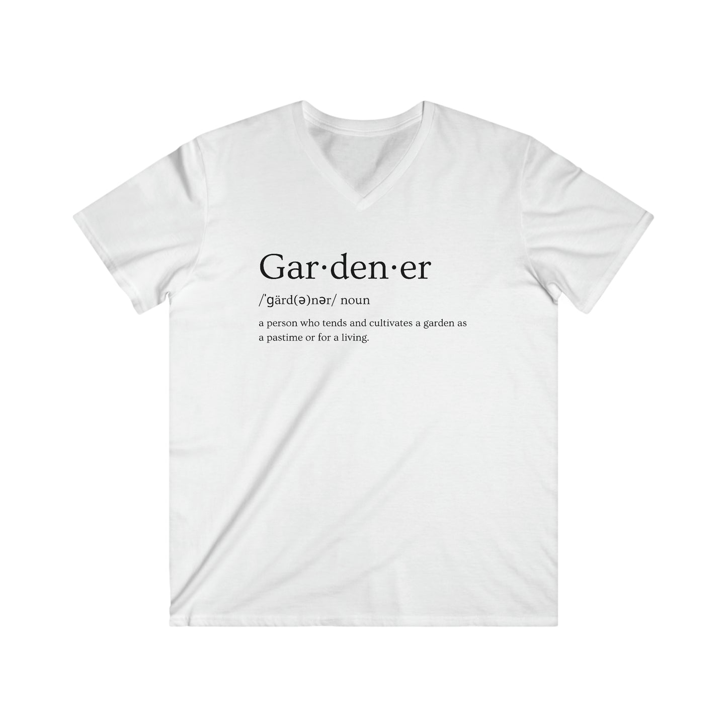 Gardener Men's Fitted V-Neck Short Sleeve Tee