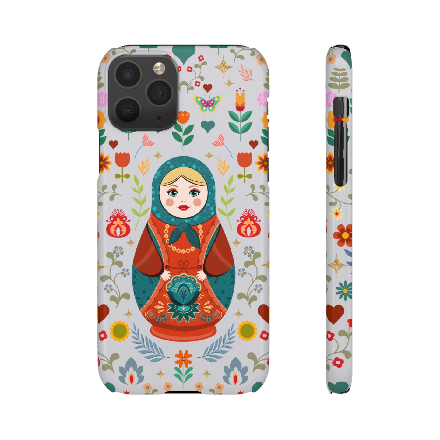 Nesting Doll Snap Cases - Light Grey