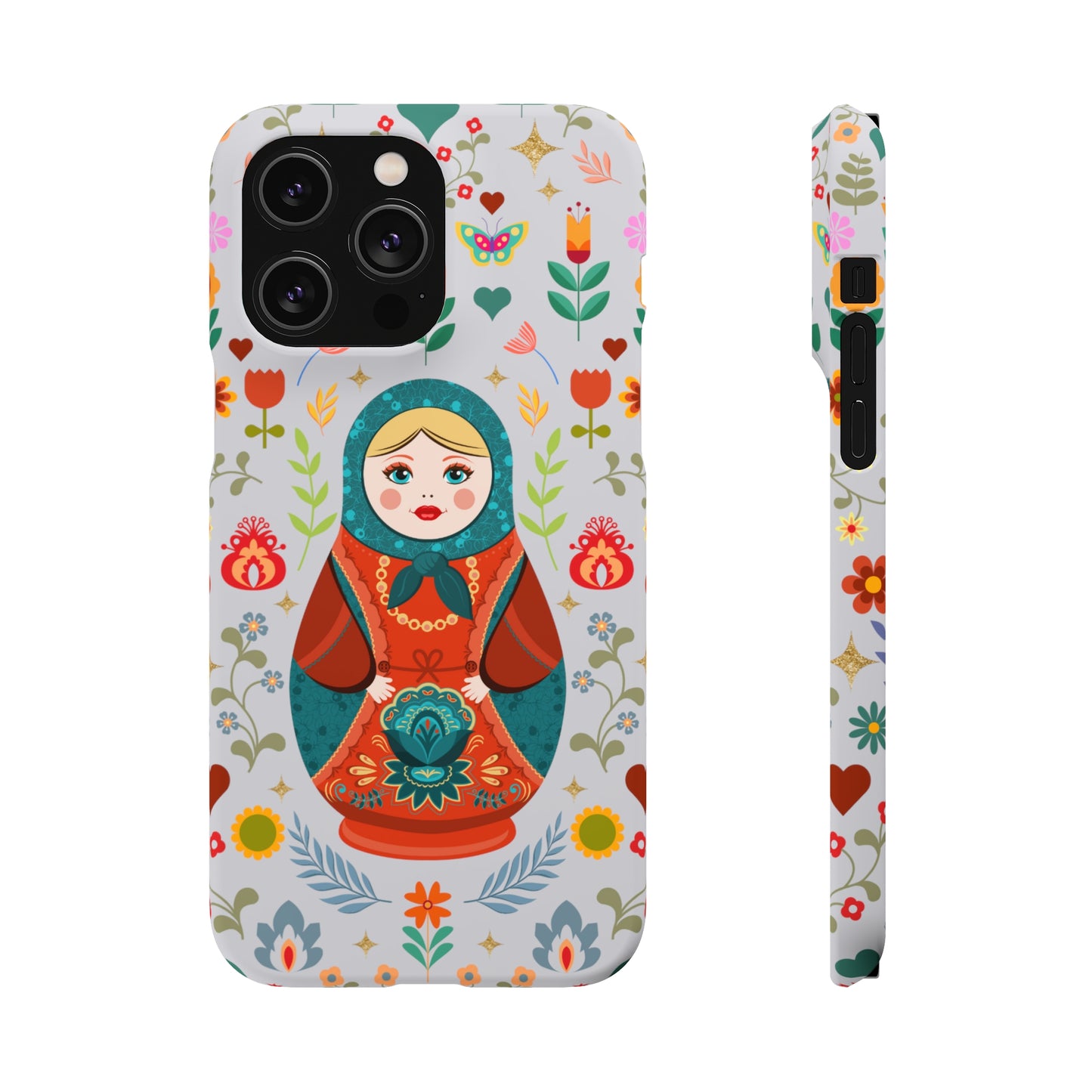 Nesting Doll Snap Cases - Light Grey