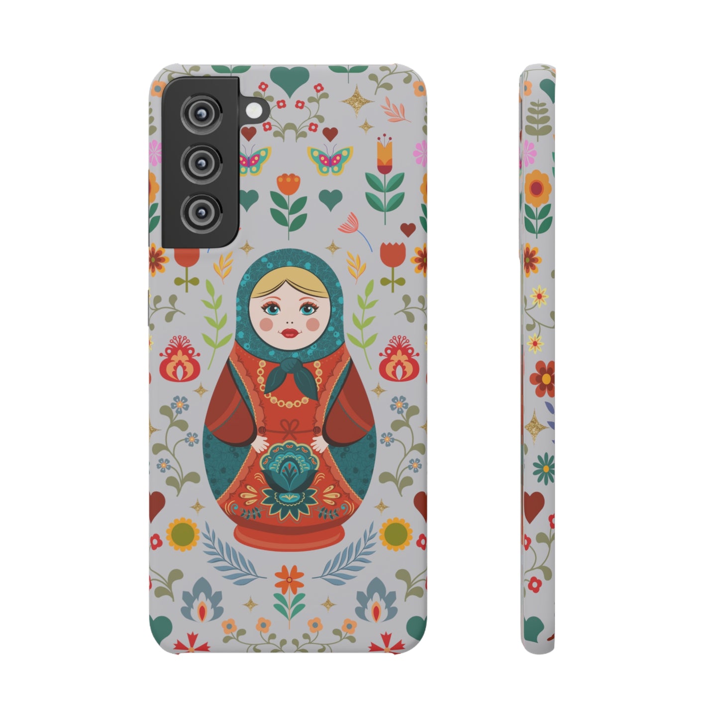 Nesting Doll Snap Cases - Light Grey
