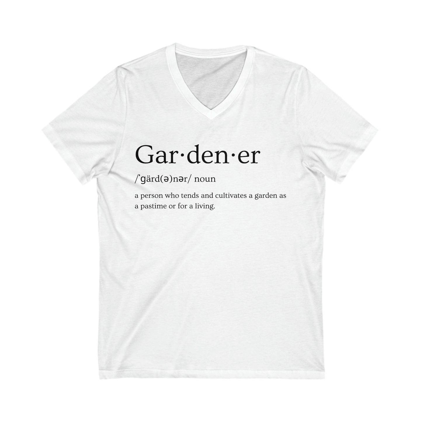 Gardener Woman's Jersey Short Sleeve V-Neck Tee