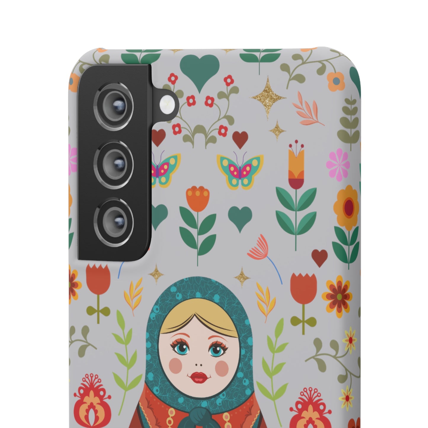 Nesting Doll Snap Cases - Light Grey