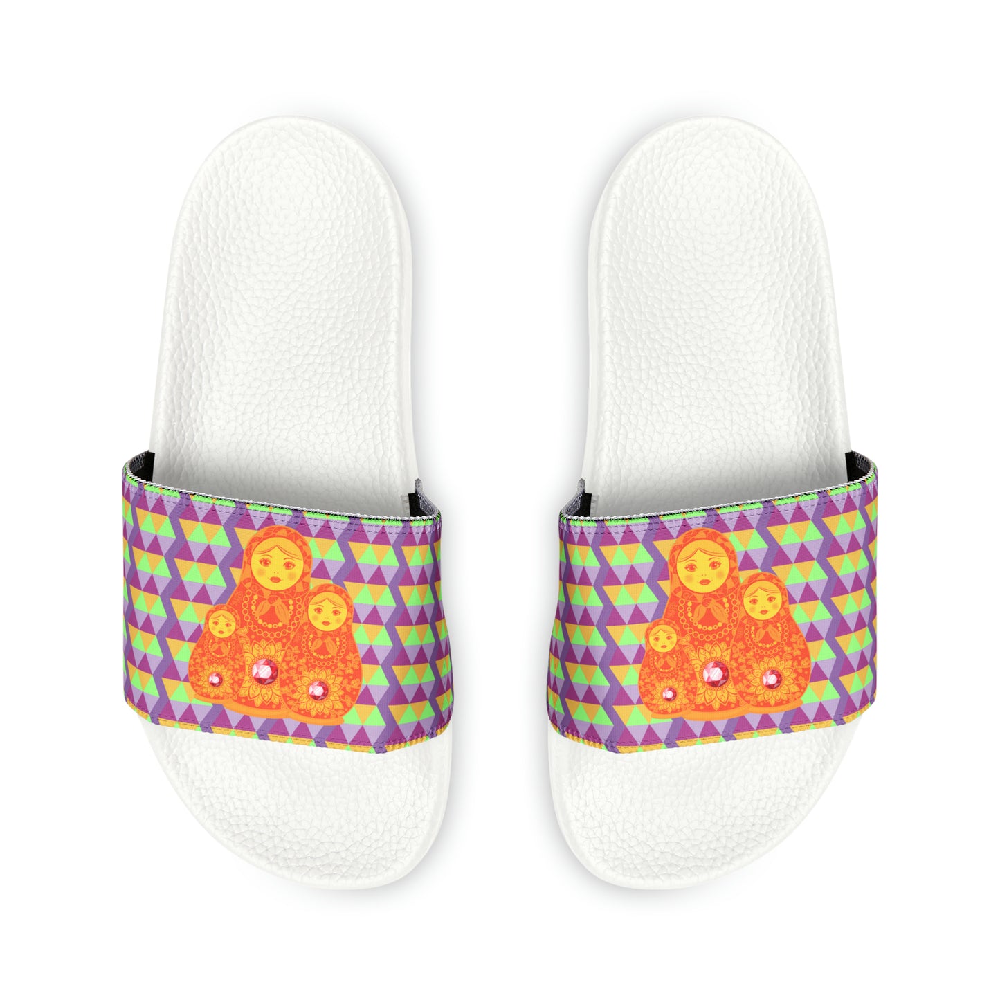 Nesting Dolls Gem Slide Sandals