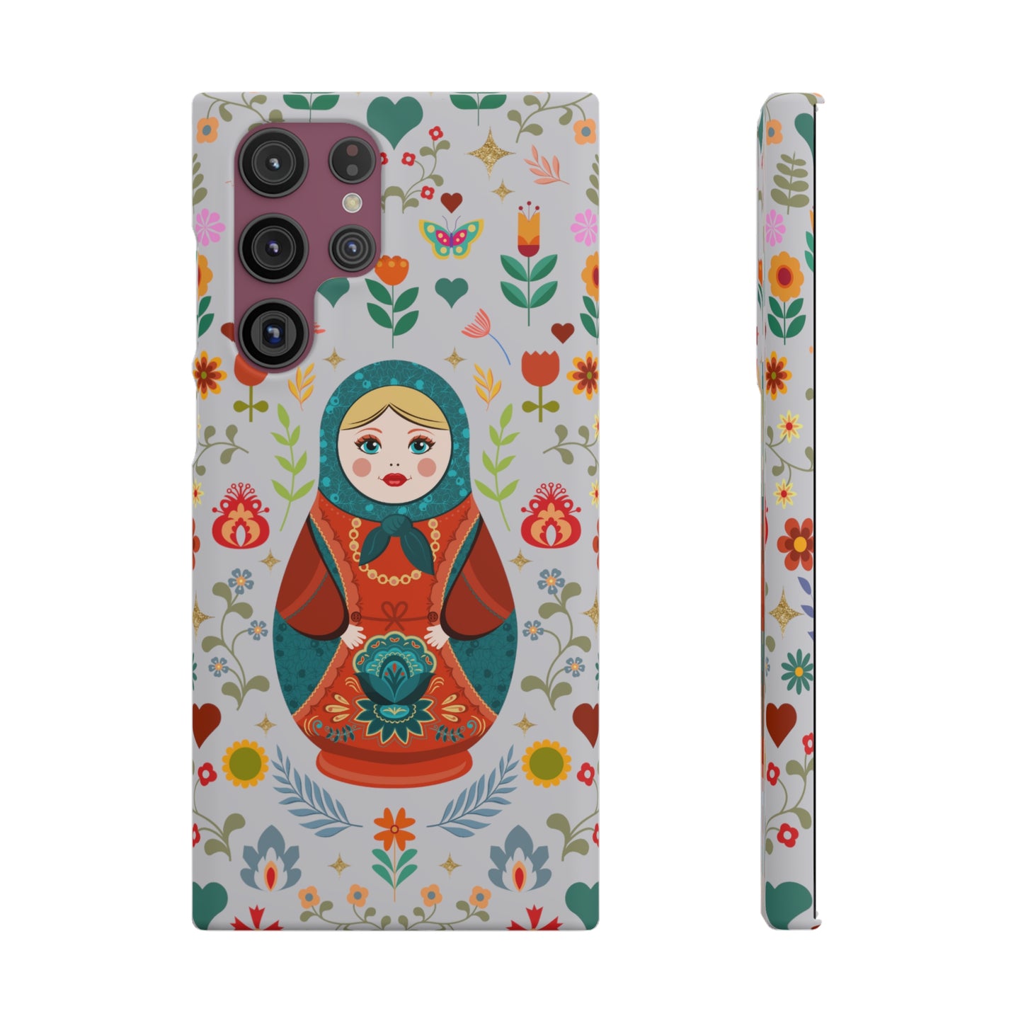 Nesting Doll Snap Cases - Light Grey