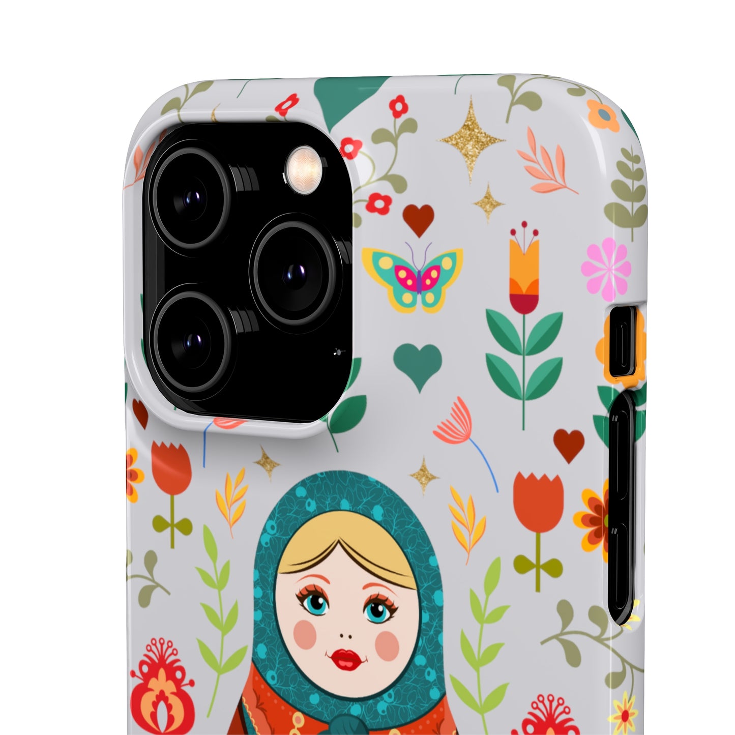 Nesting Doll Snap Cases - Light Grey