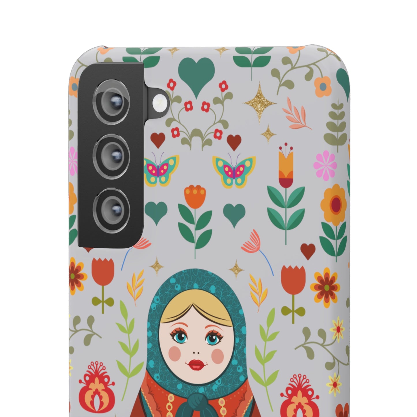 Nesting Doll Snap Cases - Light Grey