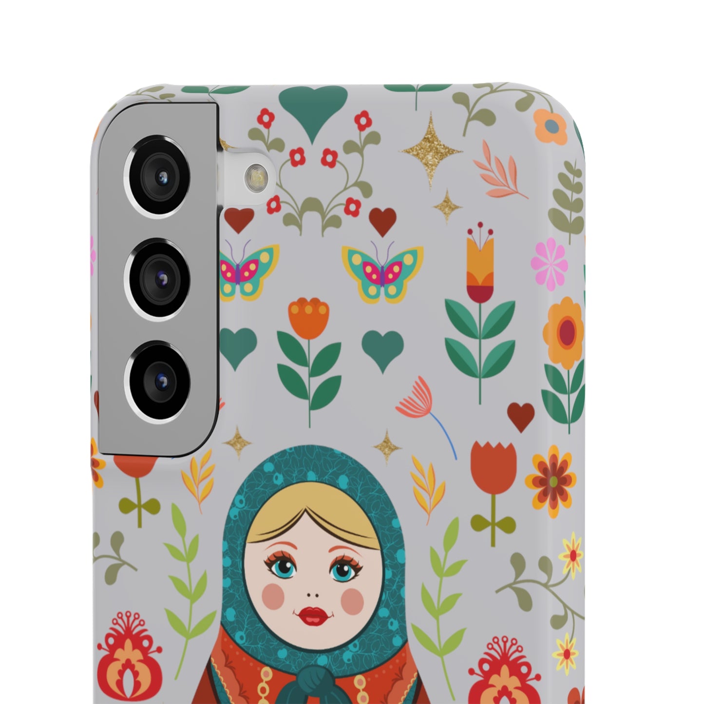 Nesting Doll Snap Cases - Light Grey
