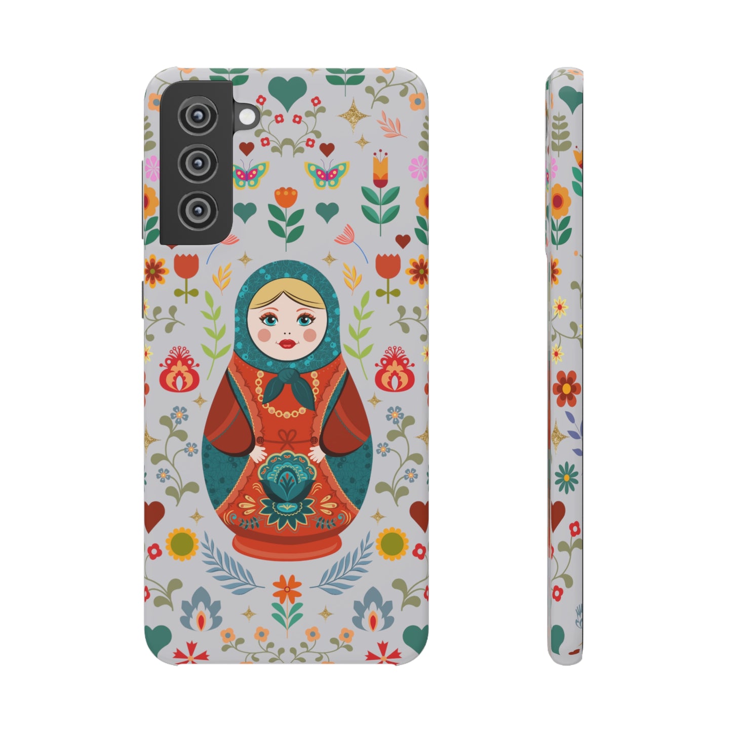 Nesting Doll Snap Cases - Light Grey