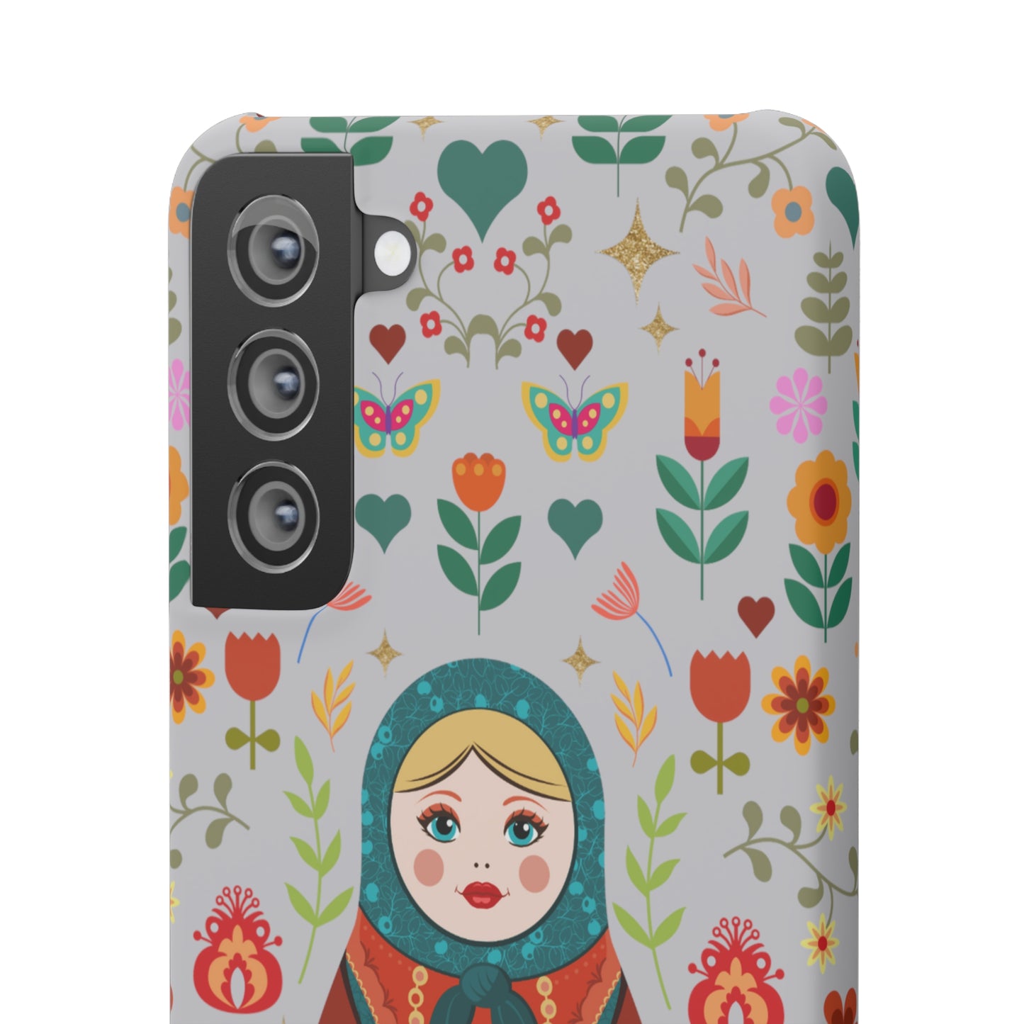 Nesting Doll Snap Cases - Light Grey