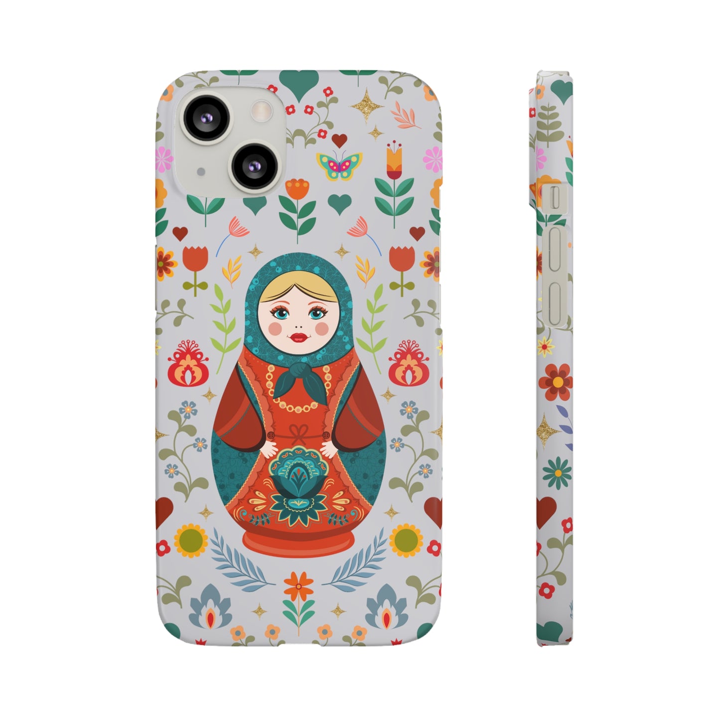 Nesting Doll Snap Cases - Light Grey