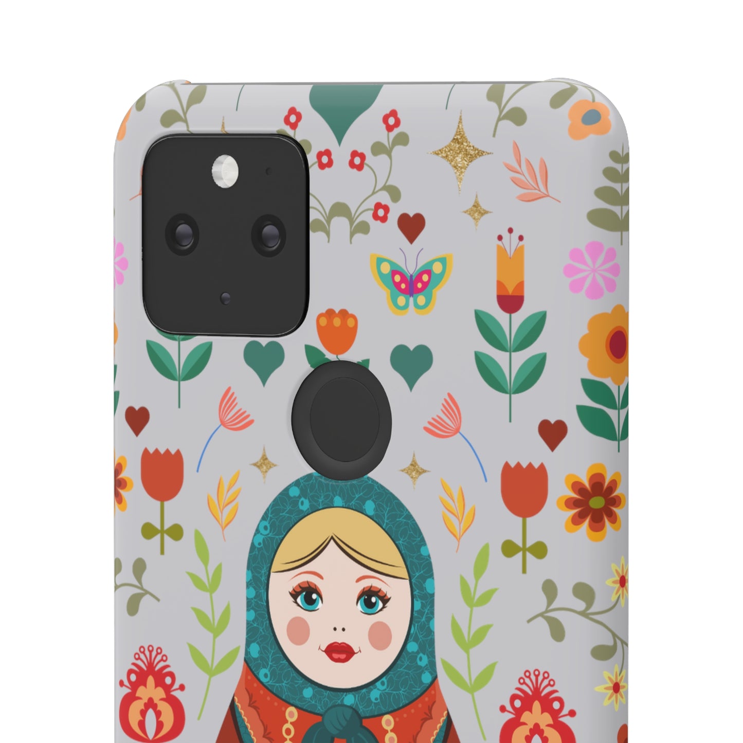 Nesting Doll Snap Cases - Light Grey
