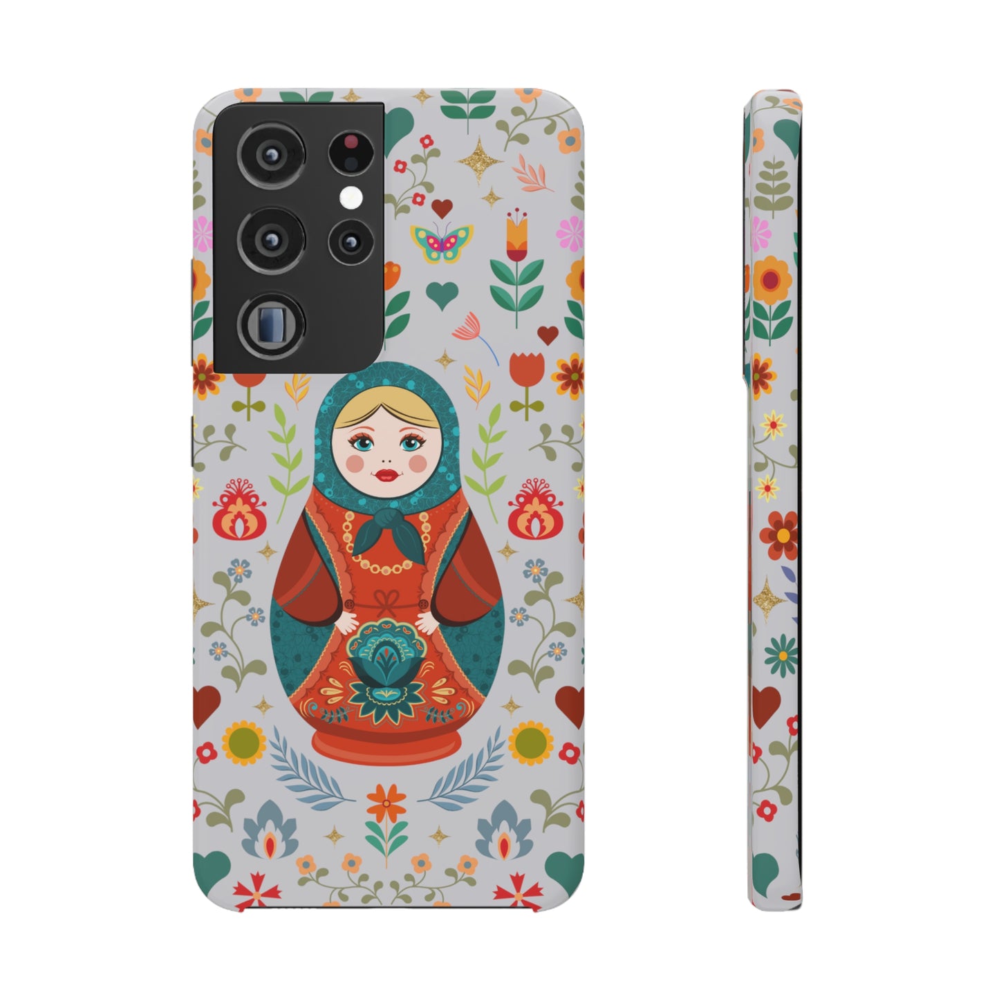 Nesting Doll Snap Cases - Light Grey