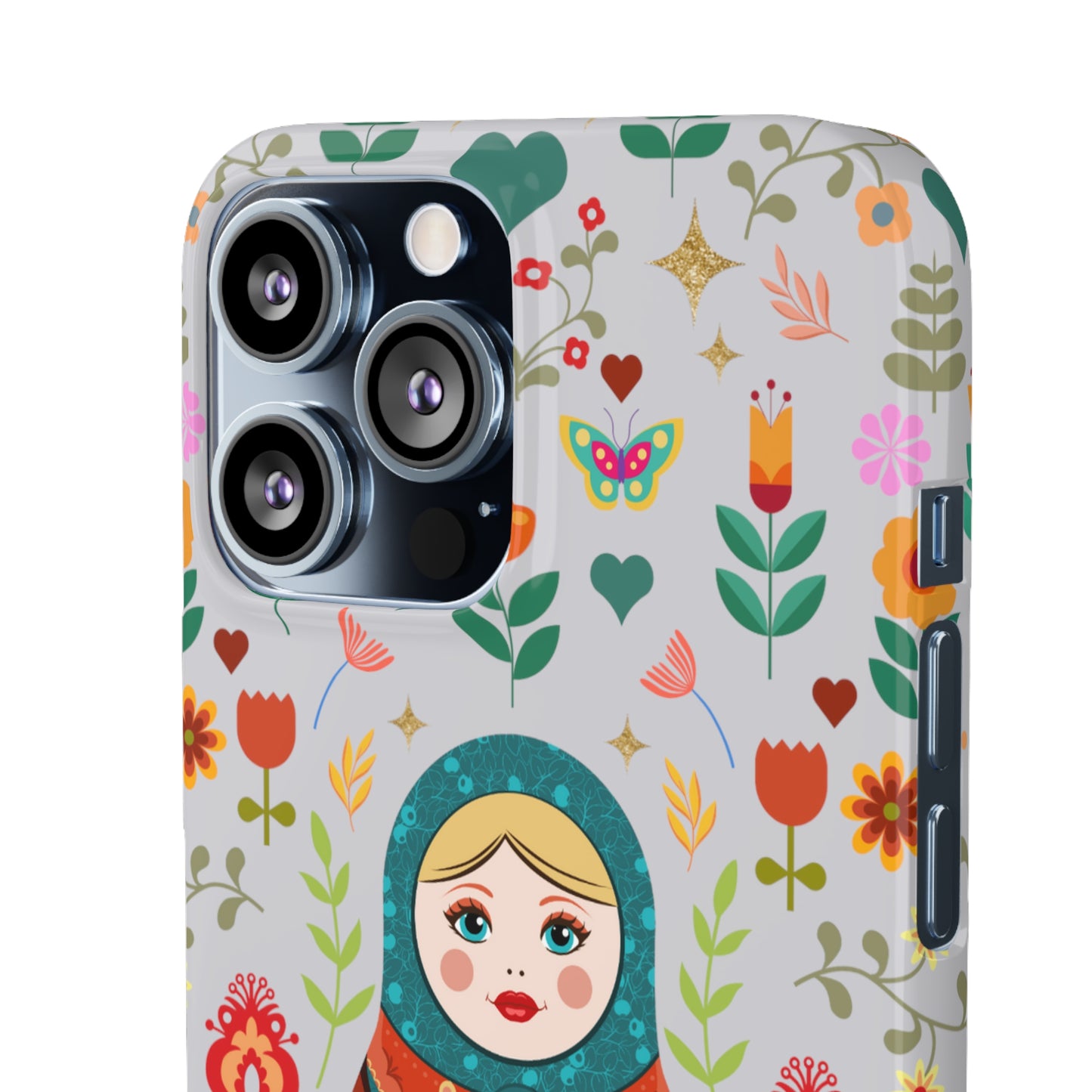 Nesting Doll Snap Cases - Light Grey