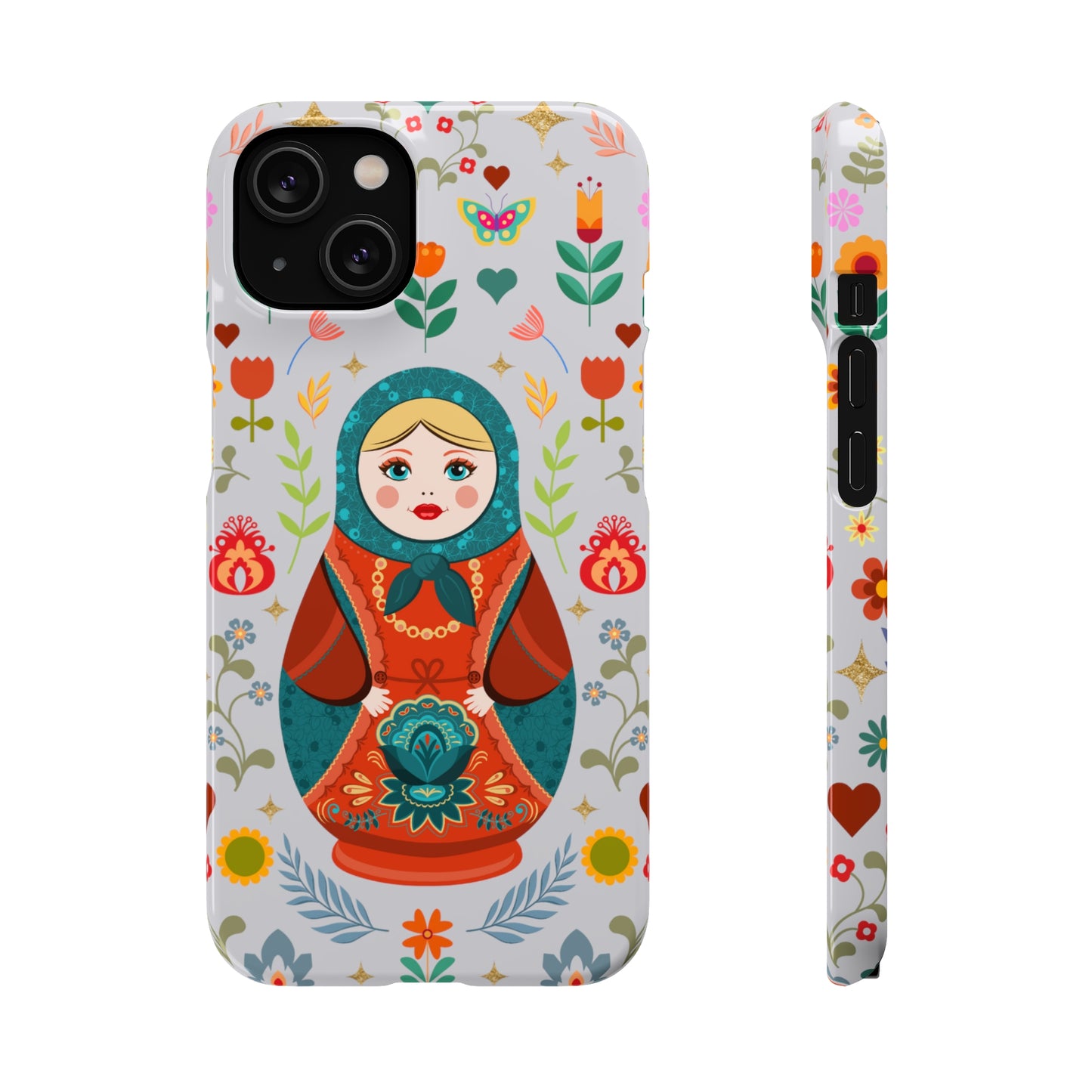 Nesting Doll Snap Cases - Light Grey