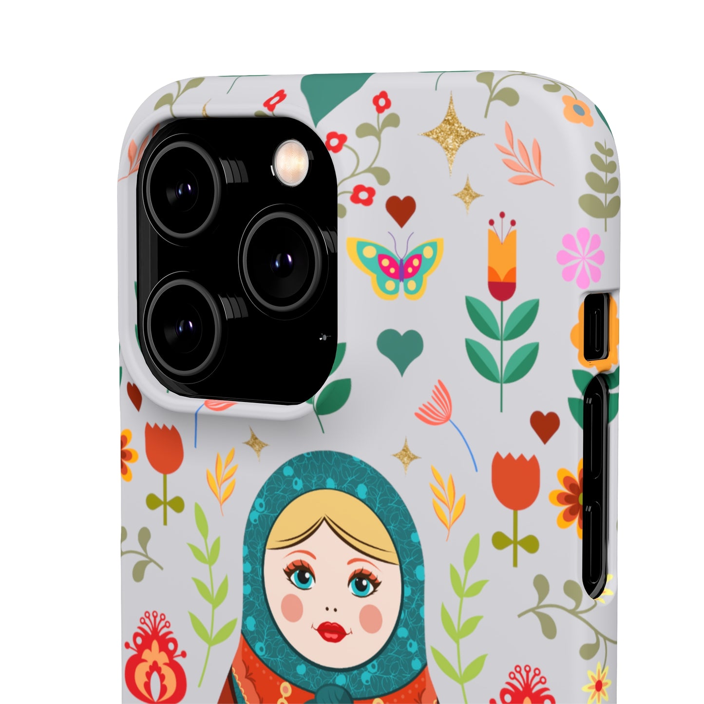 Nesting Doll Snap Cases - Light Grey