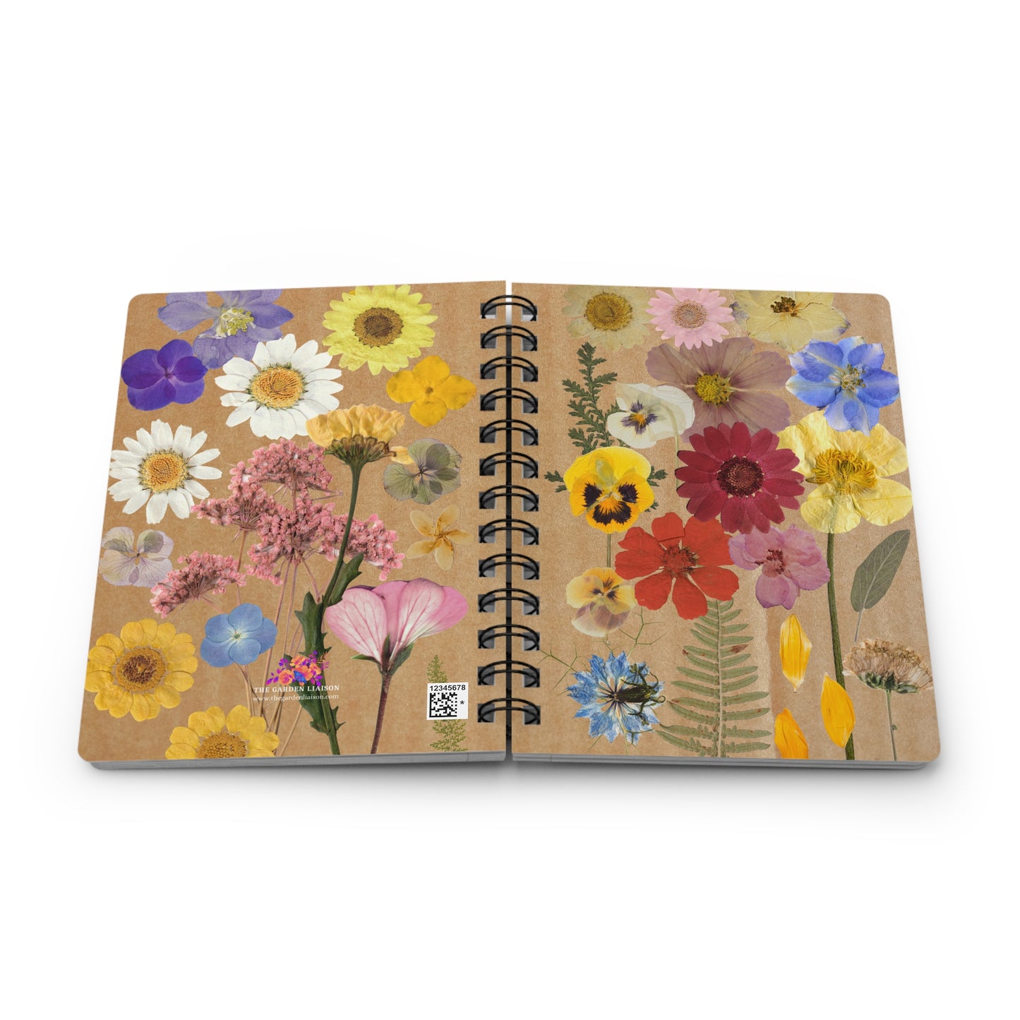 Pressed Flowers Spiral Bound Journal