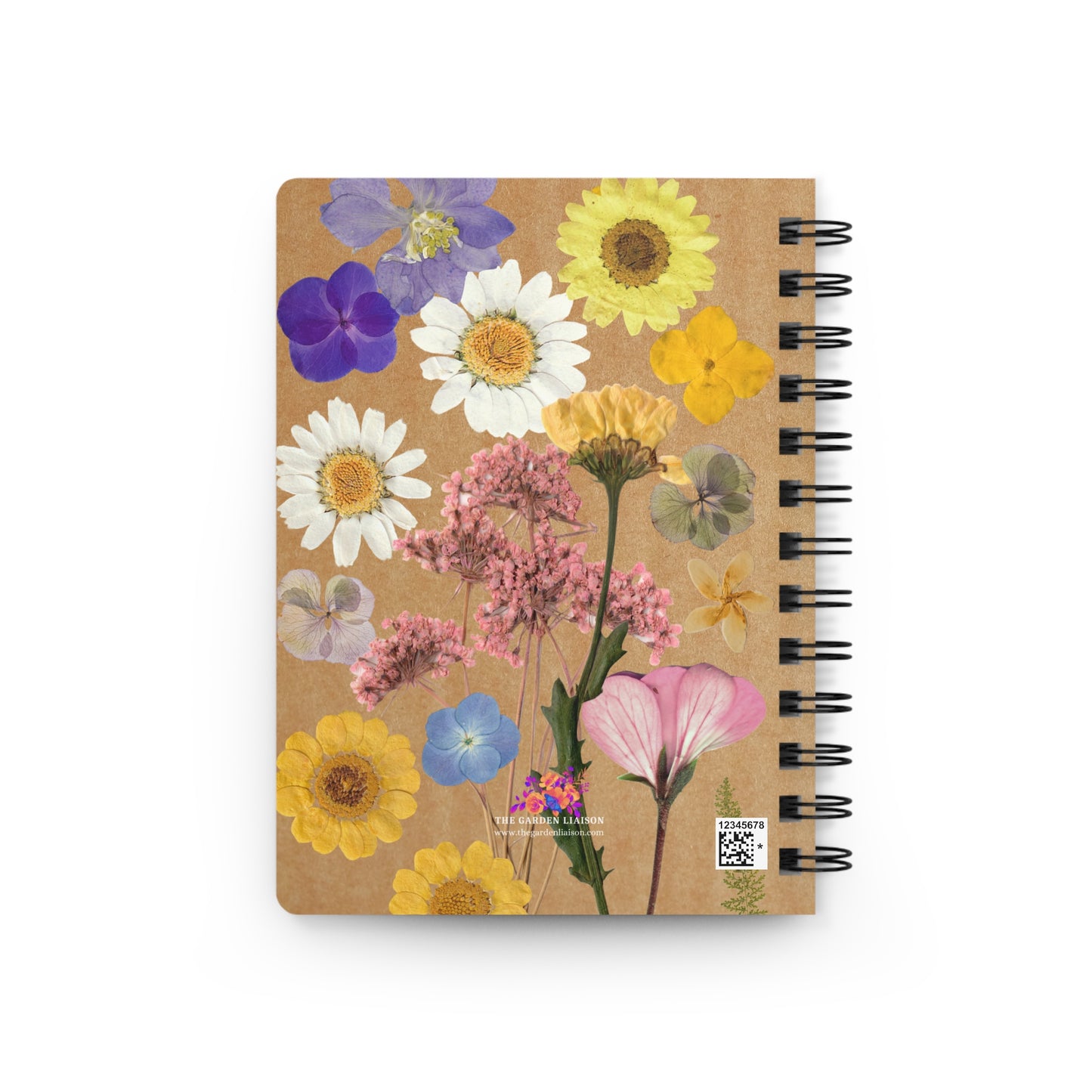 Pressed Flowers Spiral Bound Journal