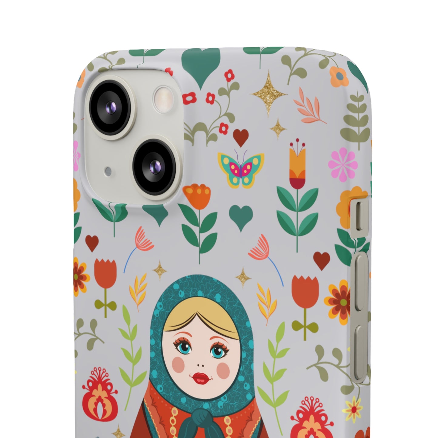 Nesting Doll Snap Cases - Light Grey