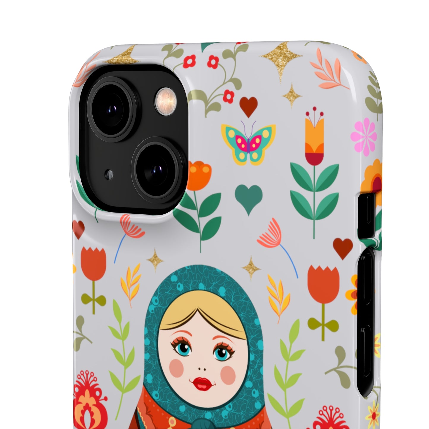 Nesting Doll Snap Cases - Light Grey