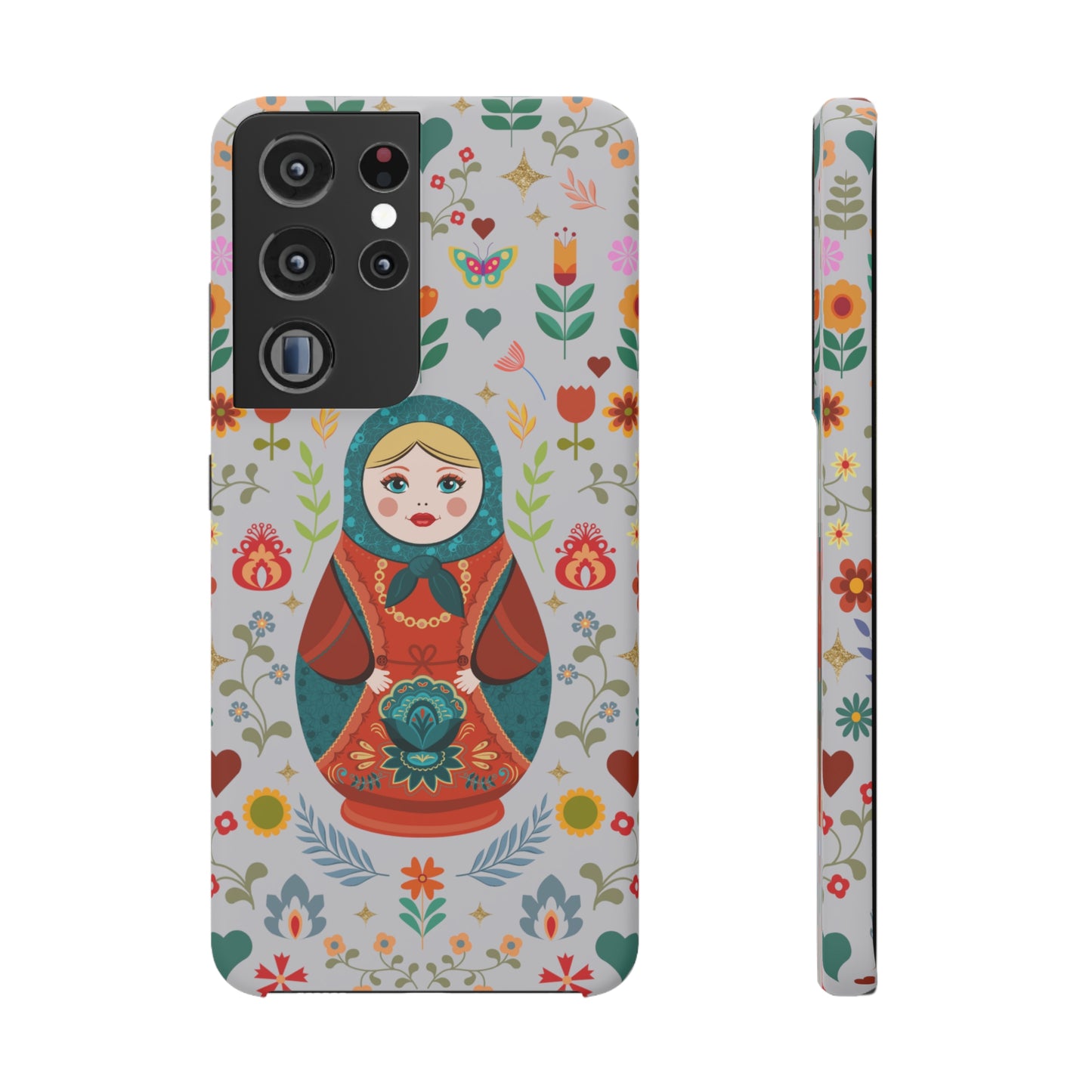 Nesting Doll Snap Cases - Light Grey