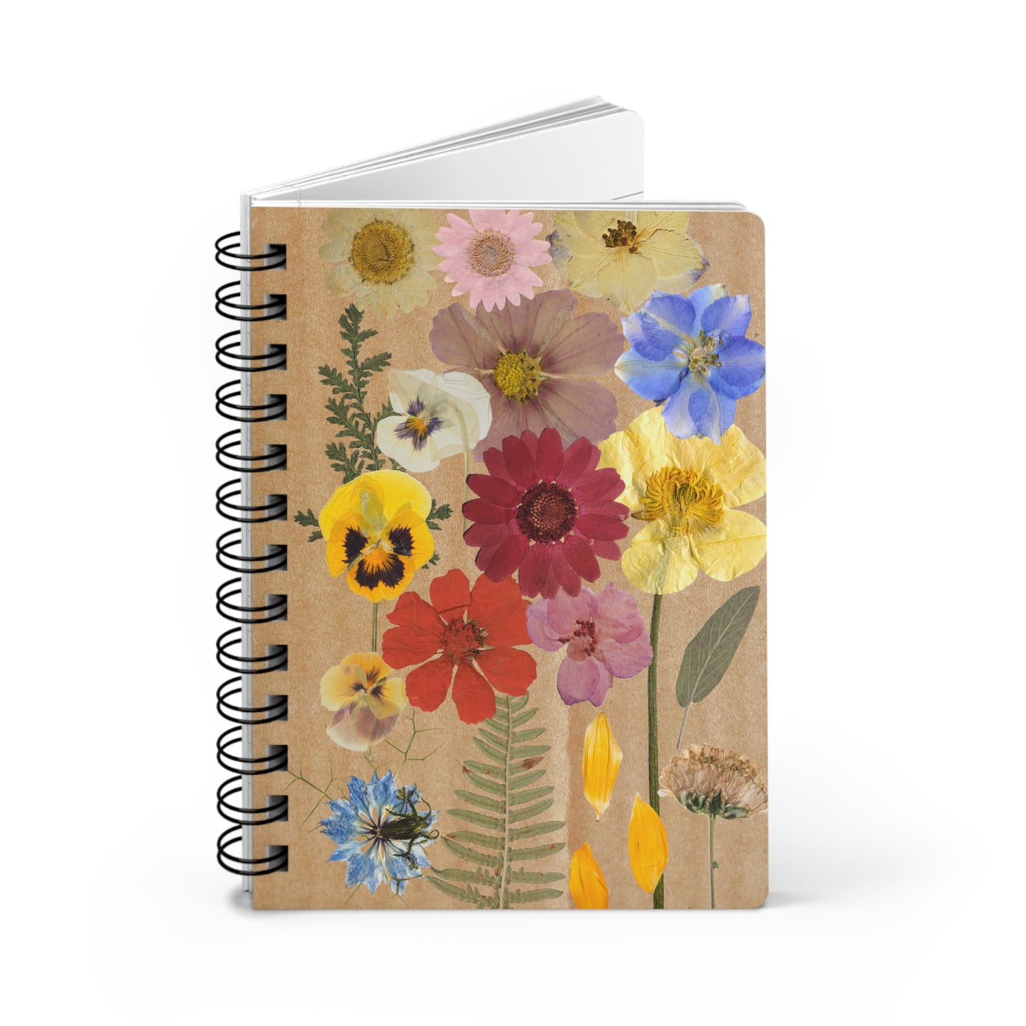Pressed Flowers Spiral Bound Journal
