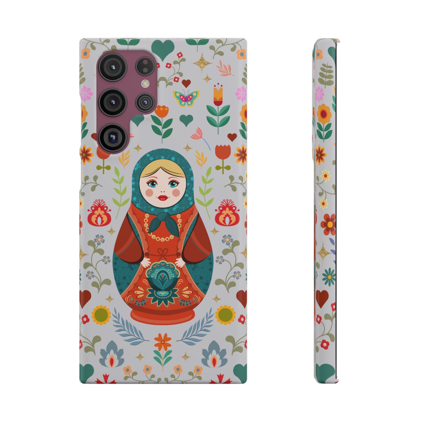 Nesting Doll Snap Cases - Light Grey