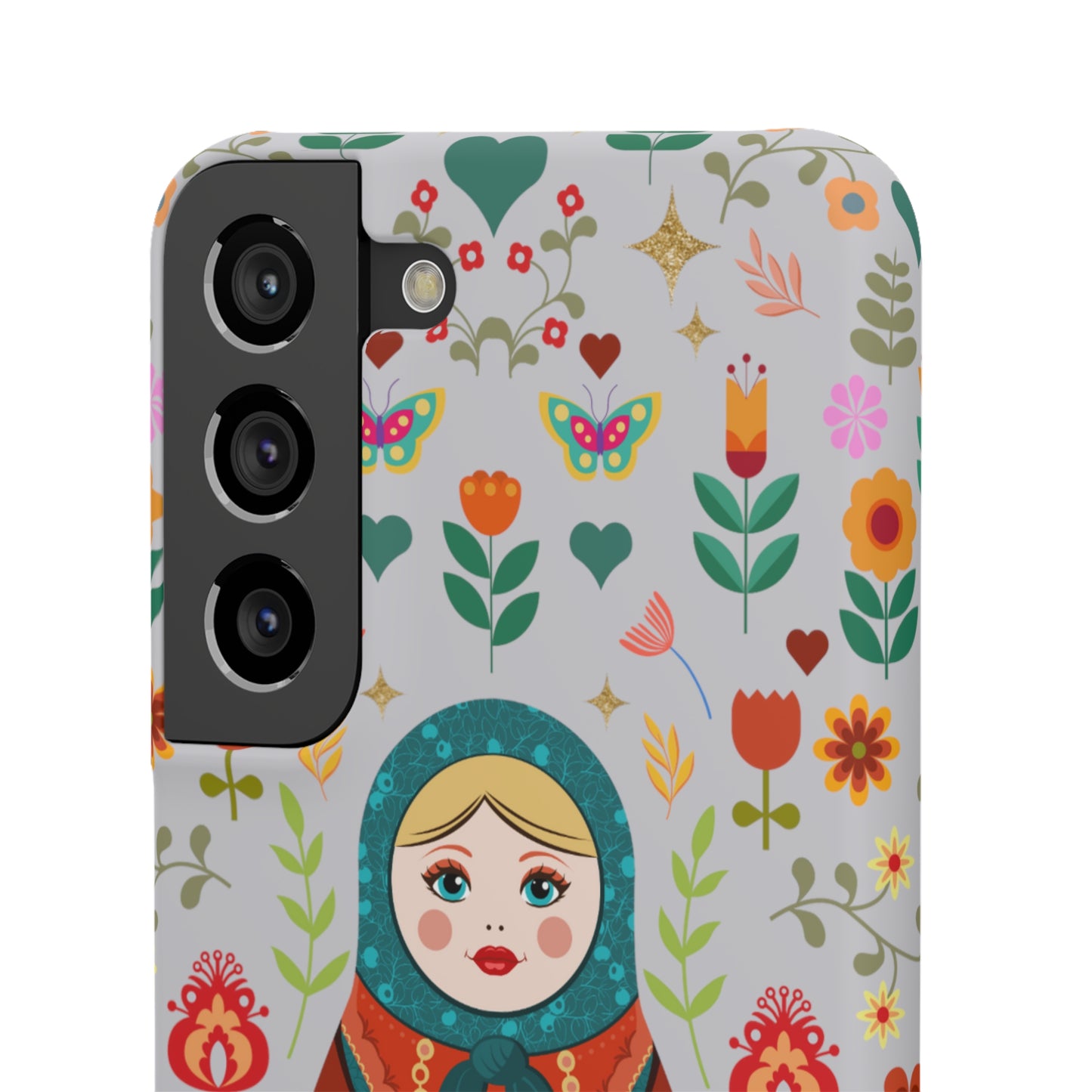 Nesting Doll Snap Cases - Light Grey