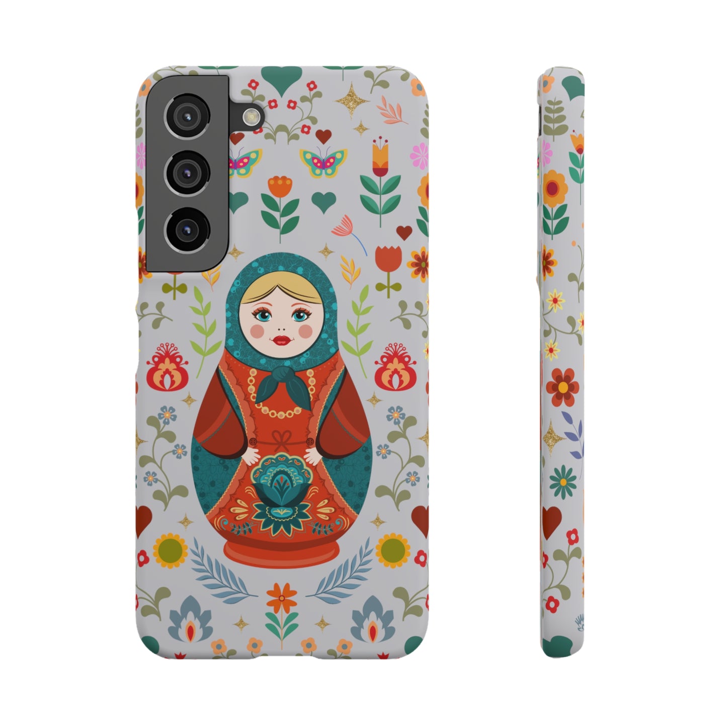 Nesting Doll Snap Cases - Light Grey