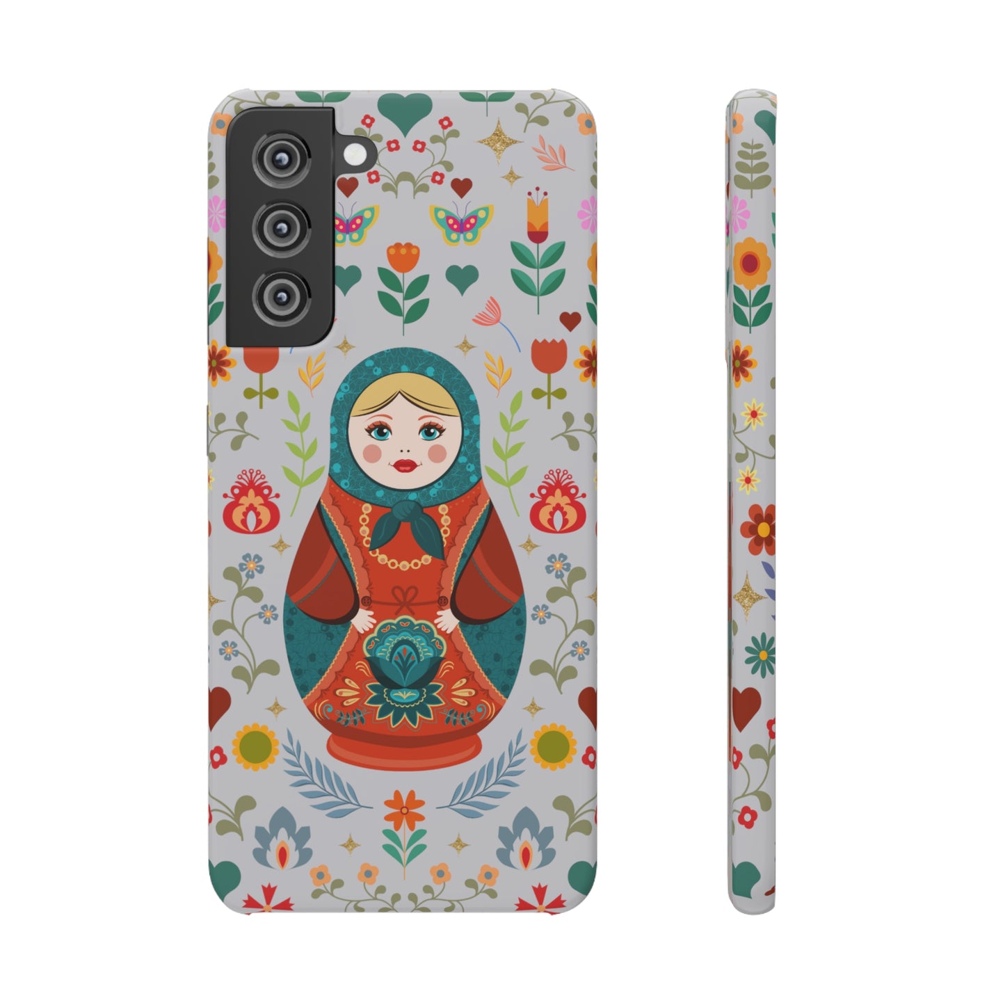 Nesting Doll Snap Cases - Light Grey