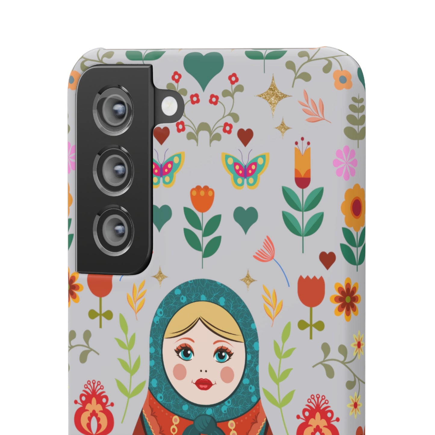 Nesting Doll Snap Cases - Light Grey