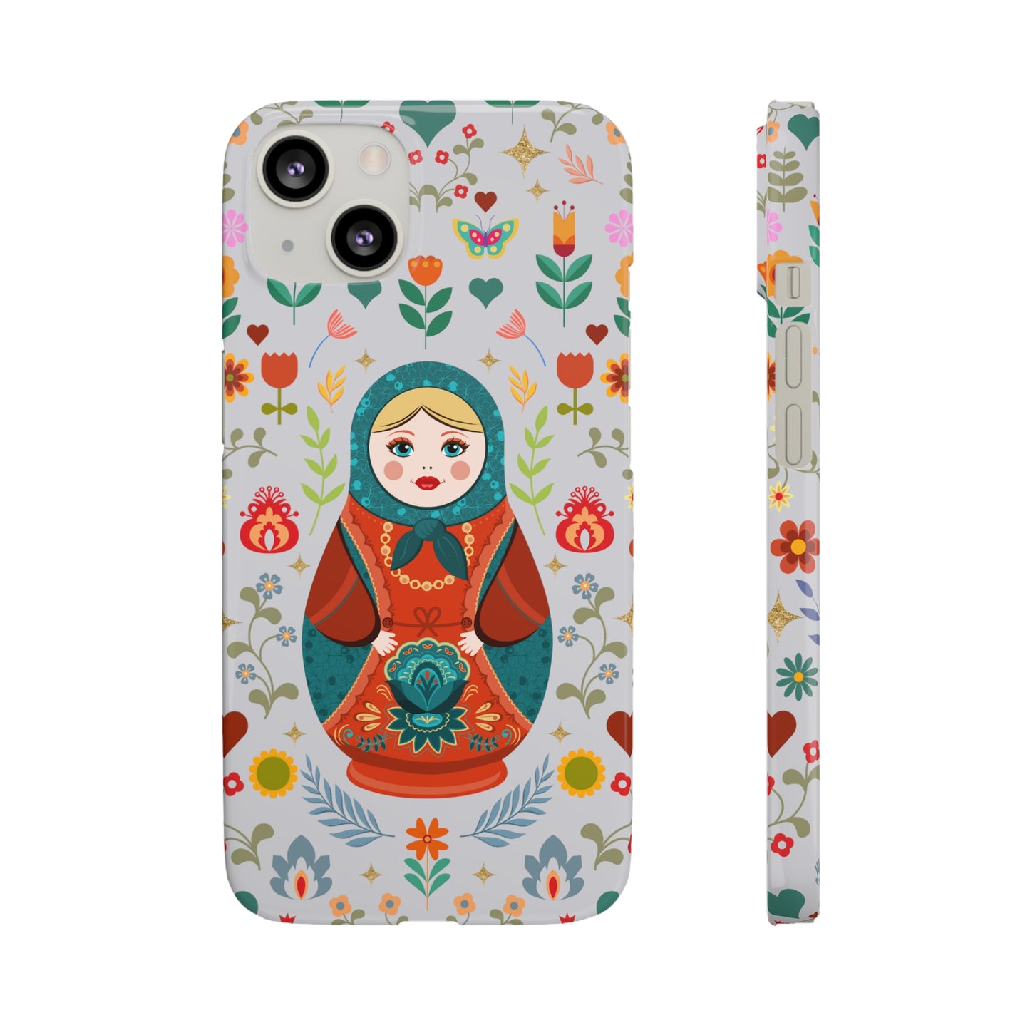 Nesting Doll Snap Cases - Light Grey