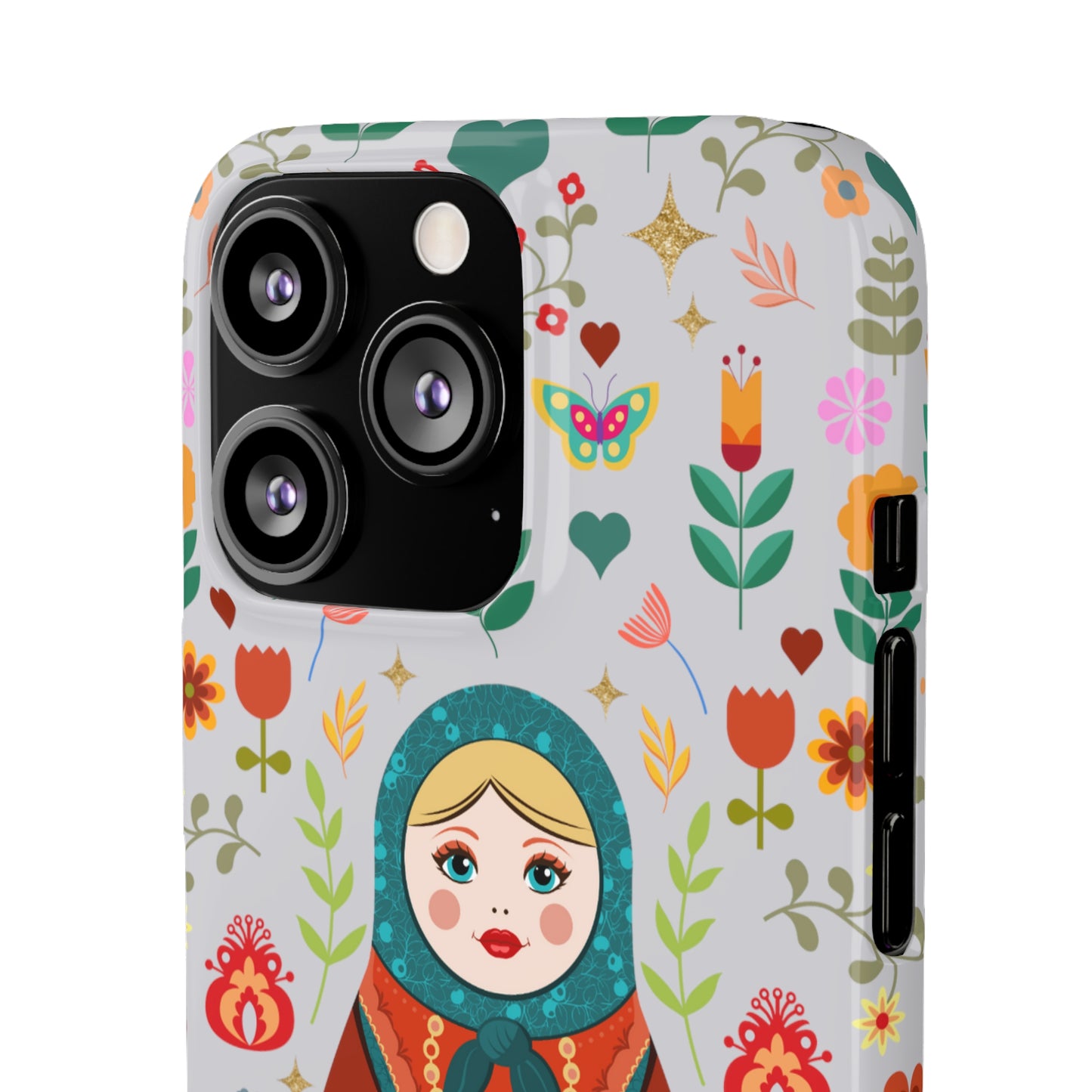 Nesting Doll Snap Cases - Light Grey