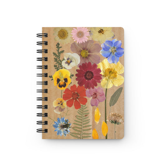 Pressed Flowers Spiral Bound Journal